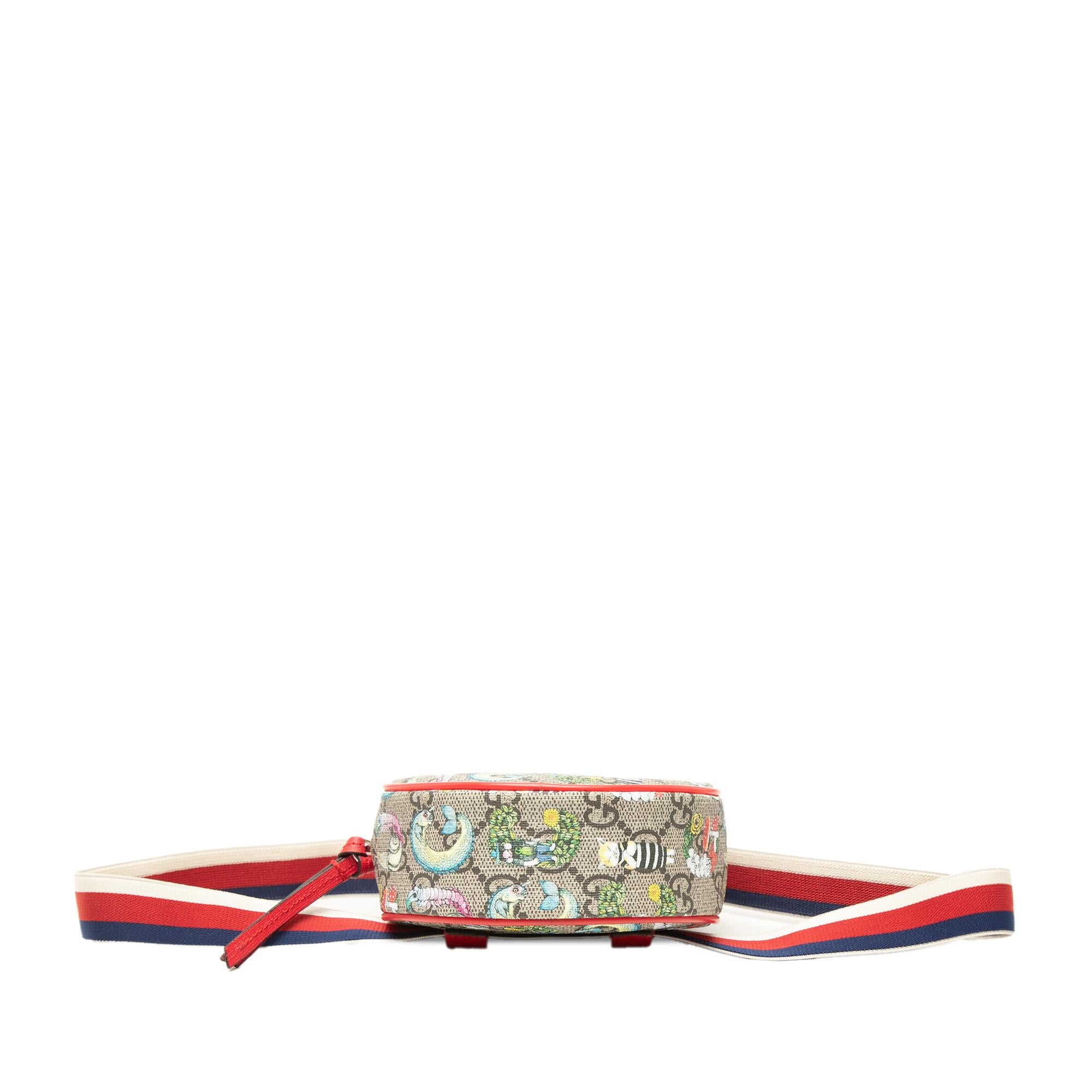 Gucci Yuko Higuchi Childrens GG Supreme Web Belt Bag