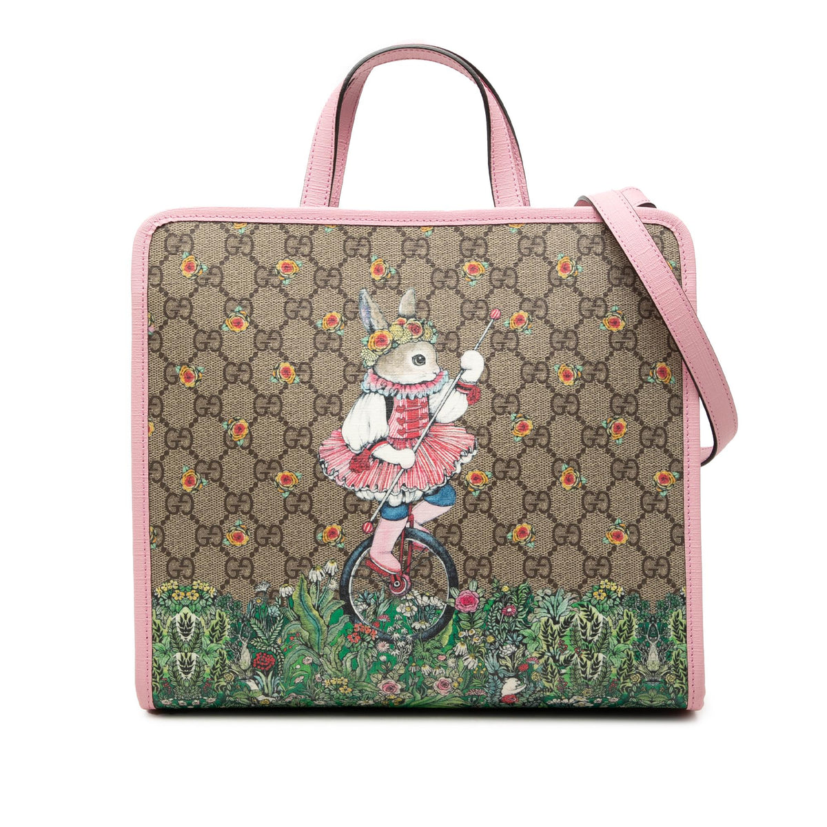 Gucci Yuko Higuchi GG Supreme Rabbit Satchel