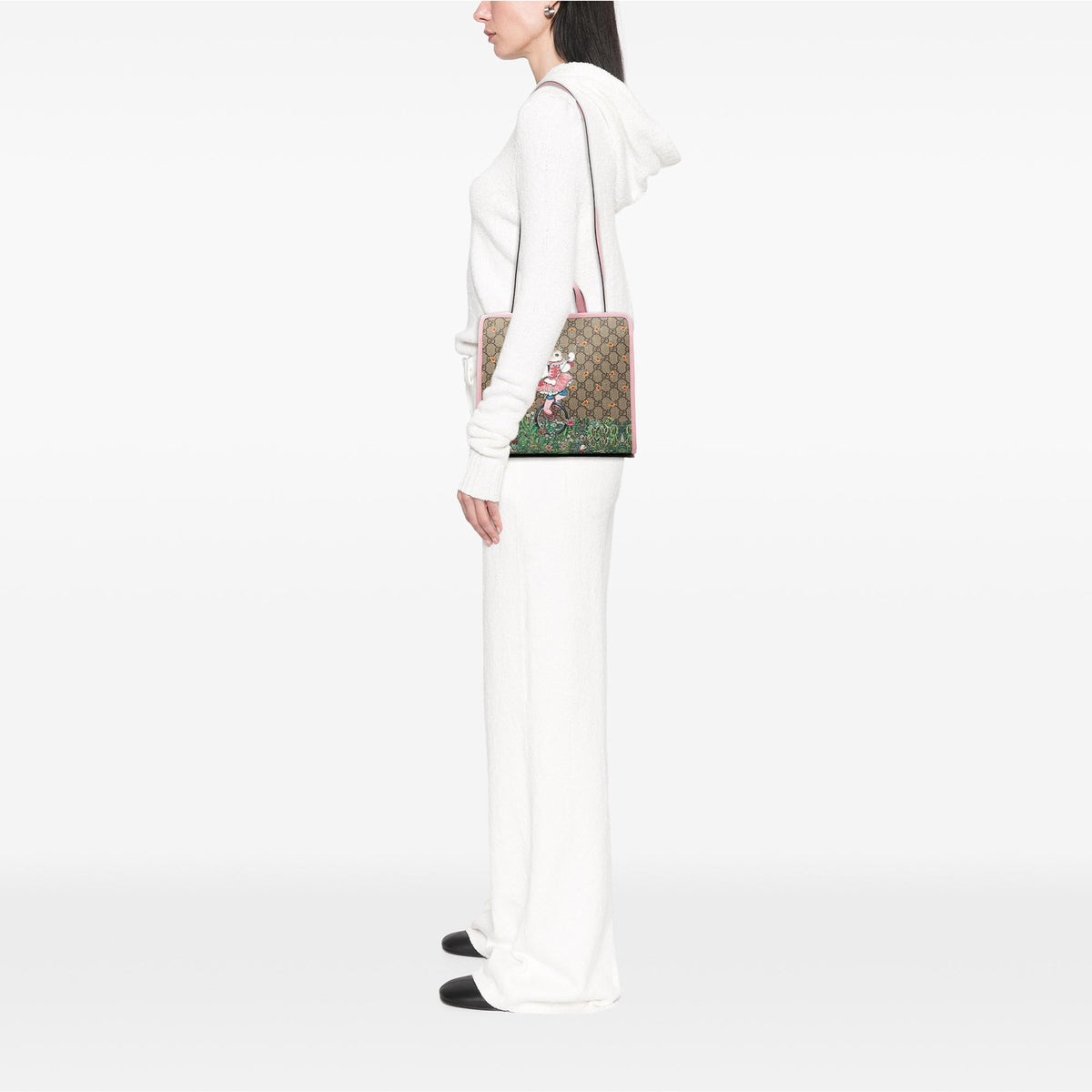 Gucci Yuko Higuchi GG Supreme Rabbit Satchel