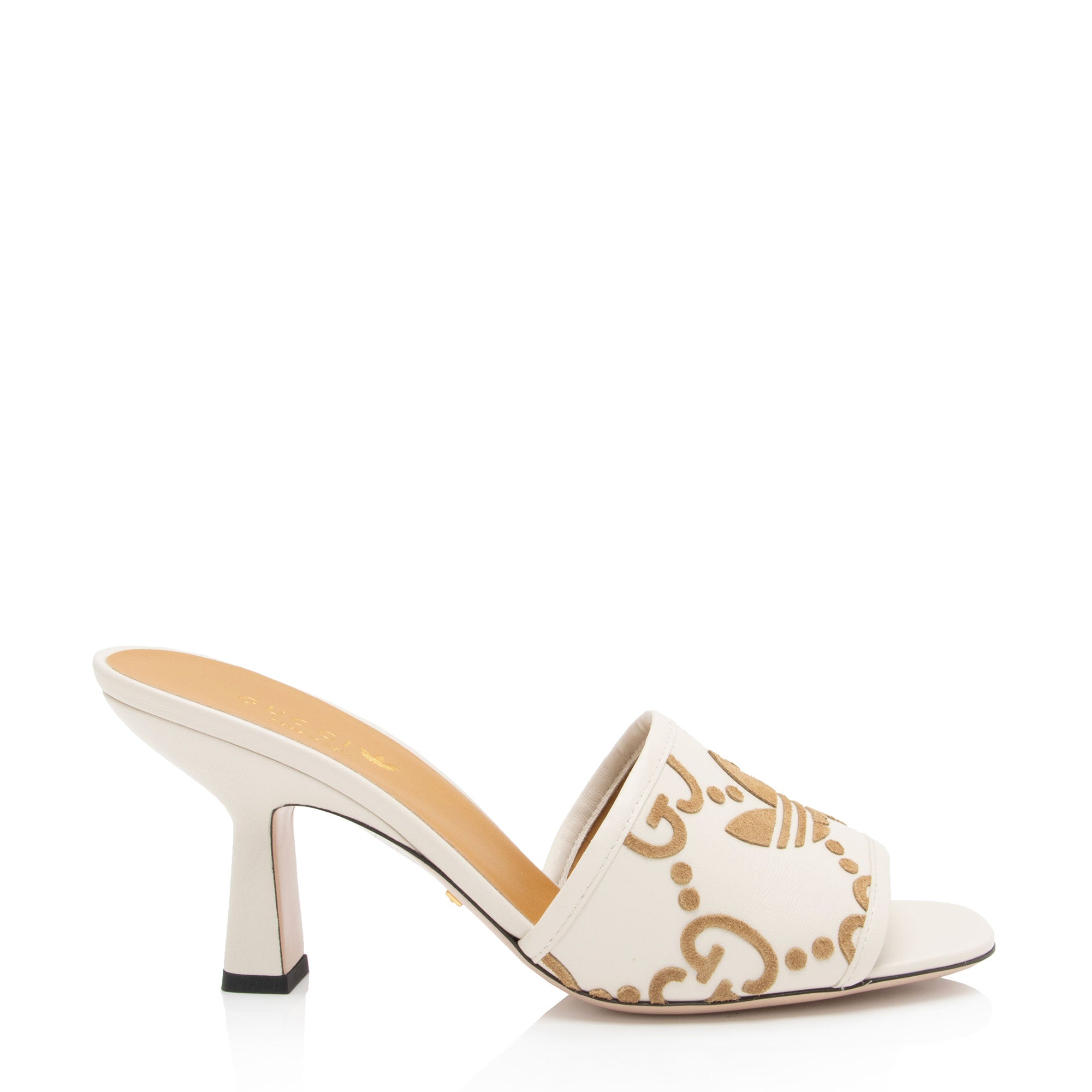 Gucci x Adidas Leather GG Slide Sandals - Size 8.5 / 38.5 (SHF-xLPX61)