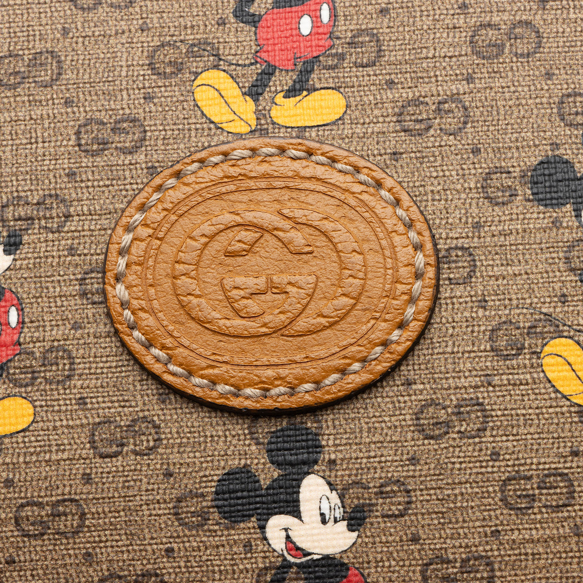Gucci x Disney Micro GG Canvas Mickey Mouse Round Shoulder Bag