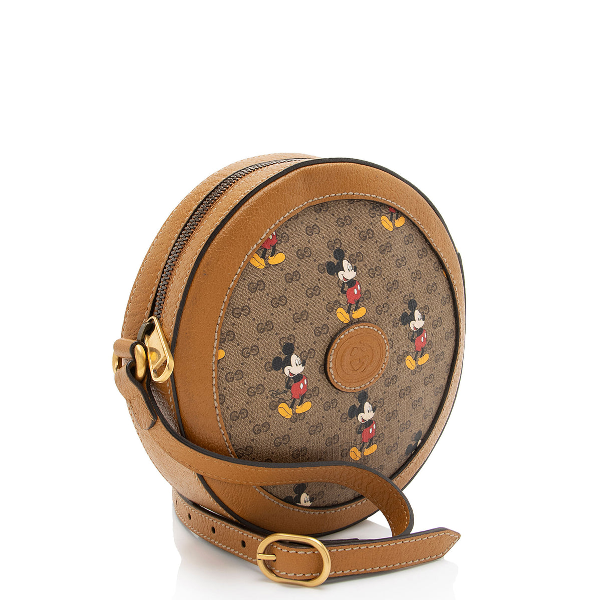 Gucci x Disney Micro GG Canvas Mickey Mouse Round Shoulder Bag