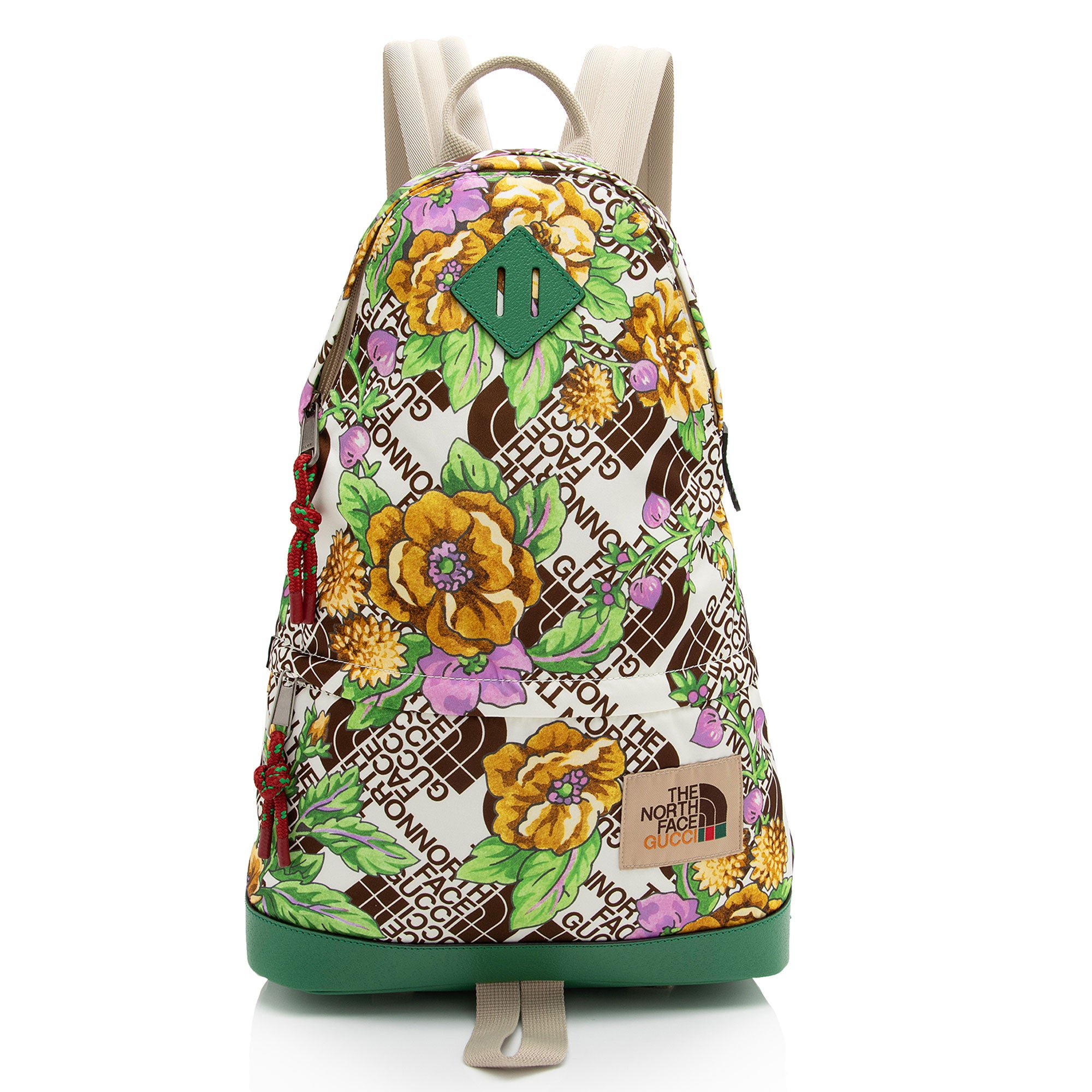 gucci north face backpack price Gucci x North Face Econyl Floral Medium Backpack (SHF-n5hcsi)