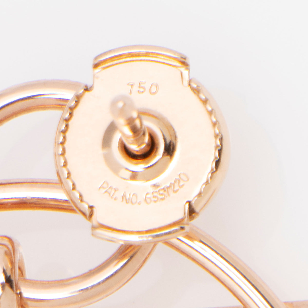 Hermes 18k Rose Gold Small Loop Earrings