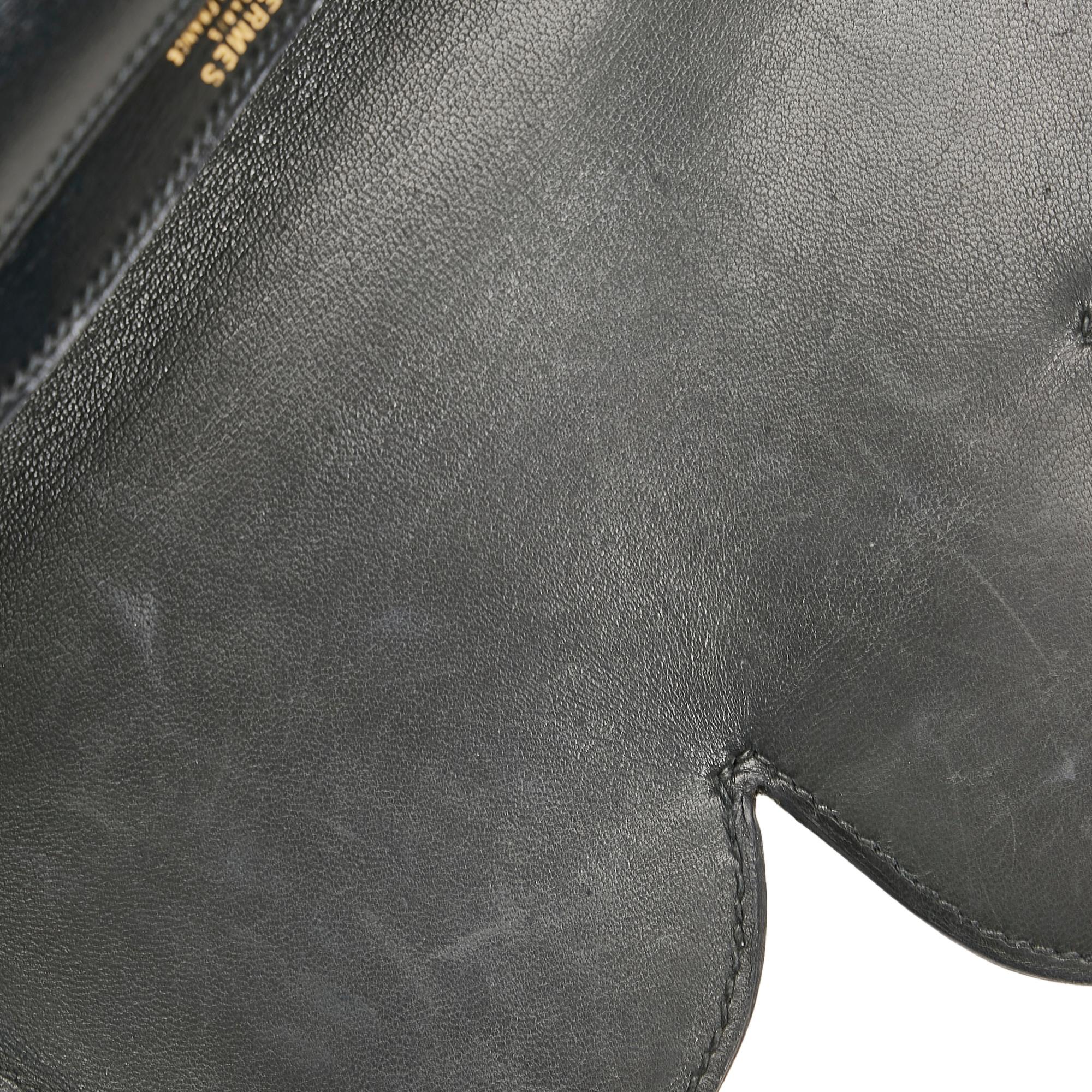 Hermes Box Calf Leather Clutch Bag (SHG-ZZYtmS)