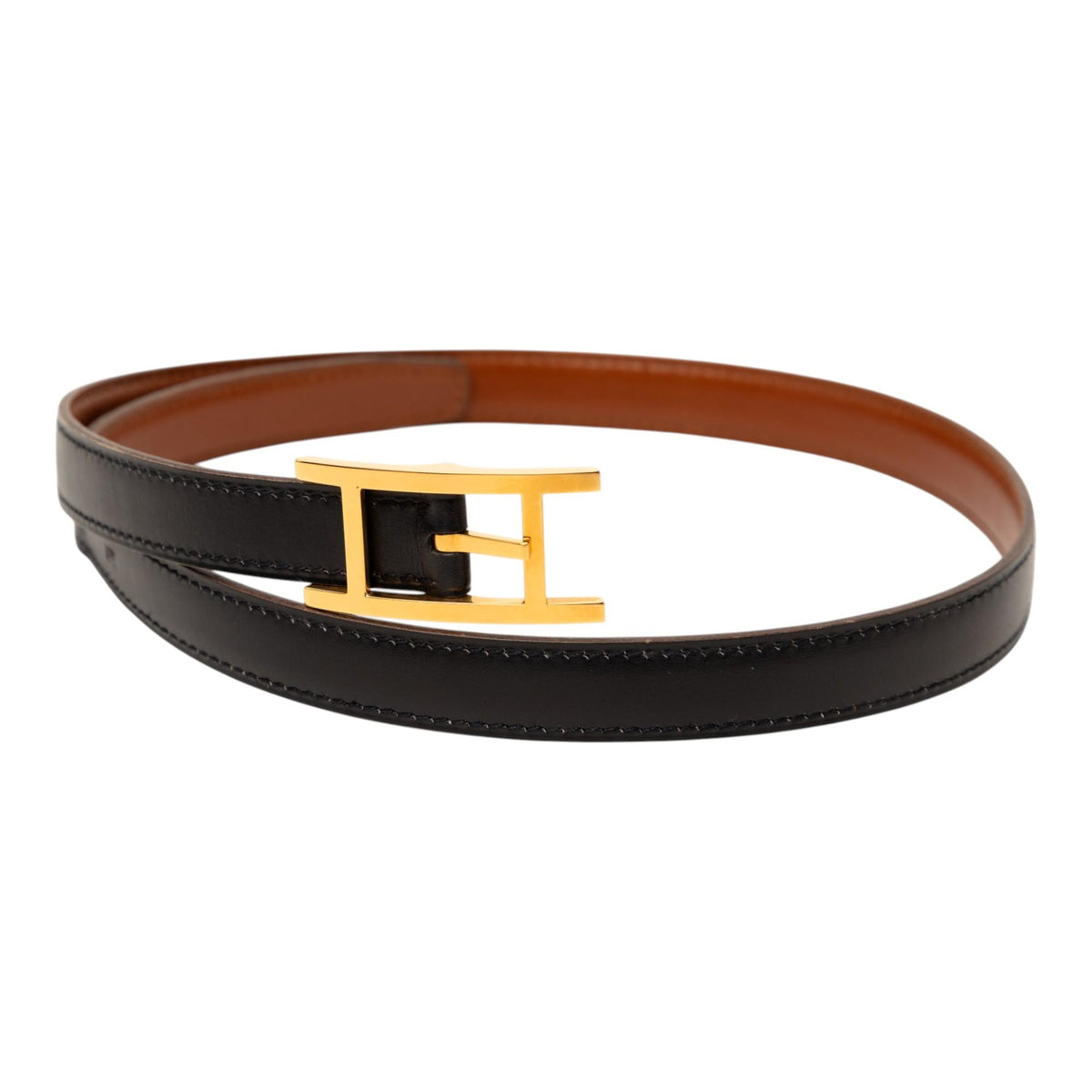 Hermes Box Calf Quentin Reversible Belt - 28 / 70