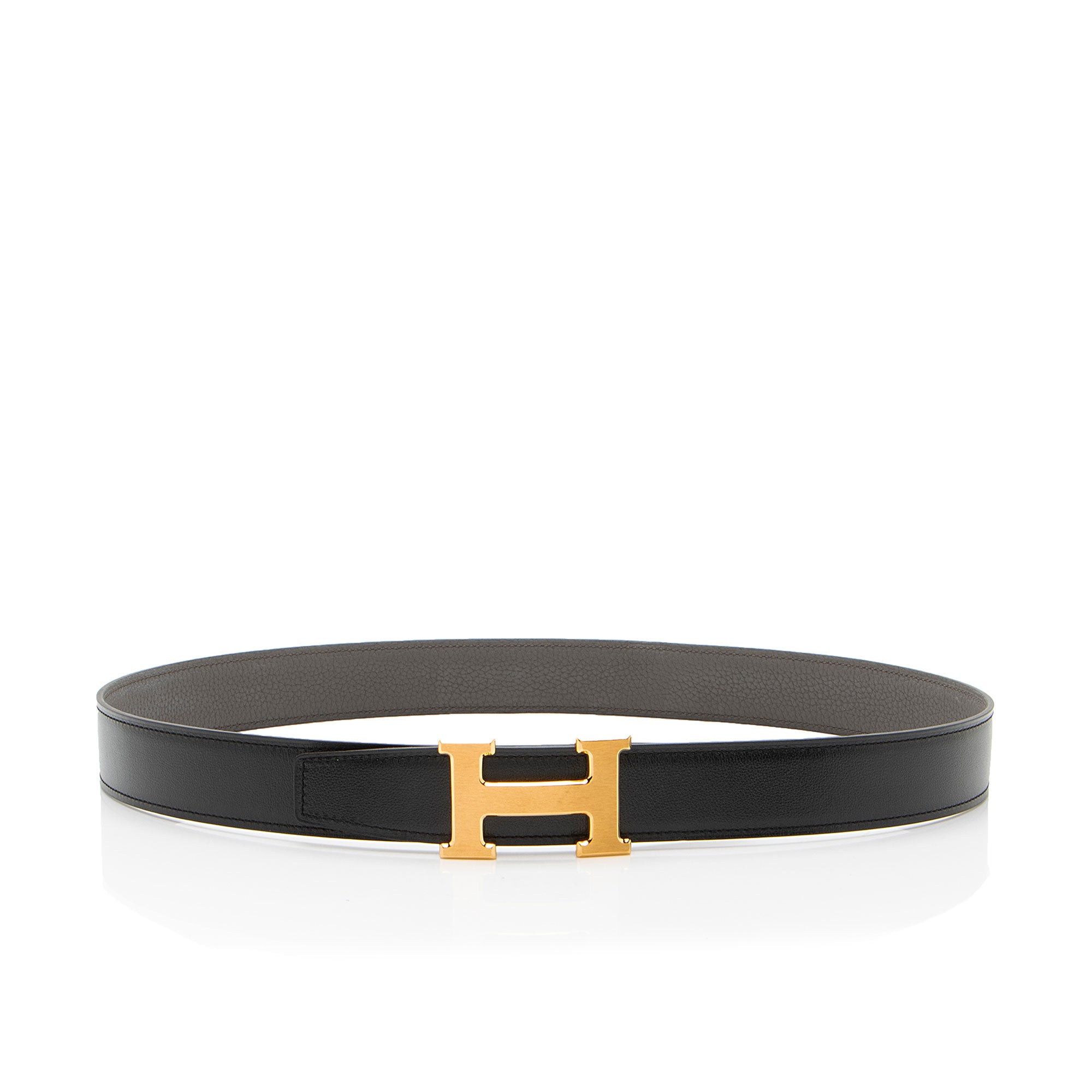Hermes Box Clemence Constance 32mm Reversible H Belt - Size 34 / 85 (SHF-pMrrYY)