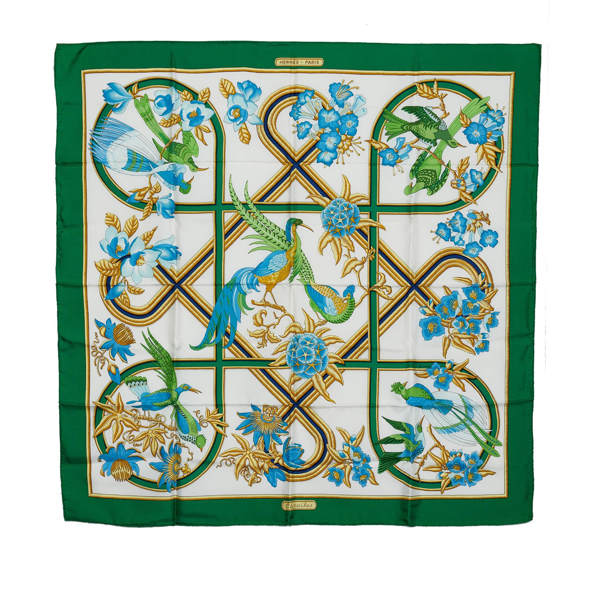 Hermes Caraibes Silk Scarf (SHG-hd01pF)
