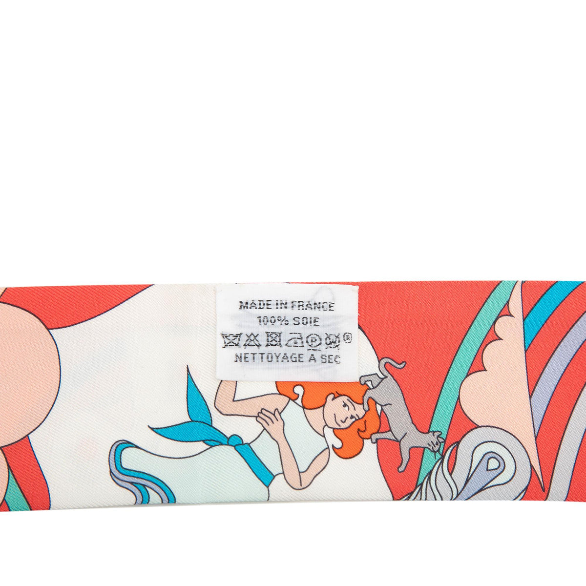 Hermes Carres Volants Silk Twilly Scarf
