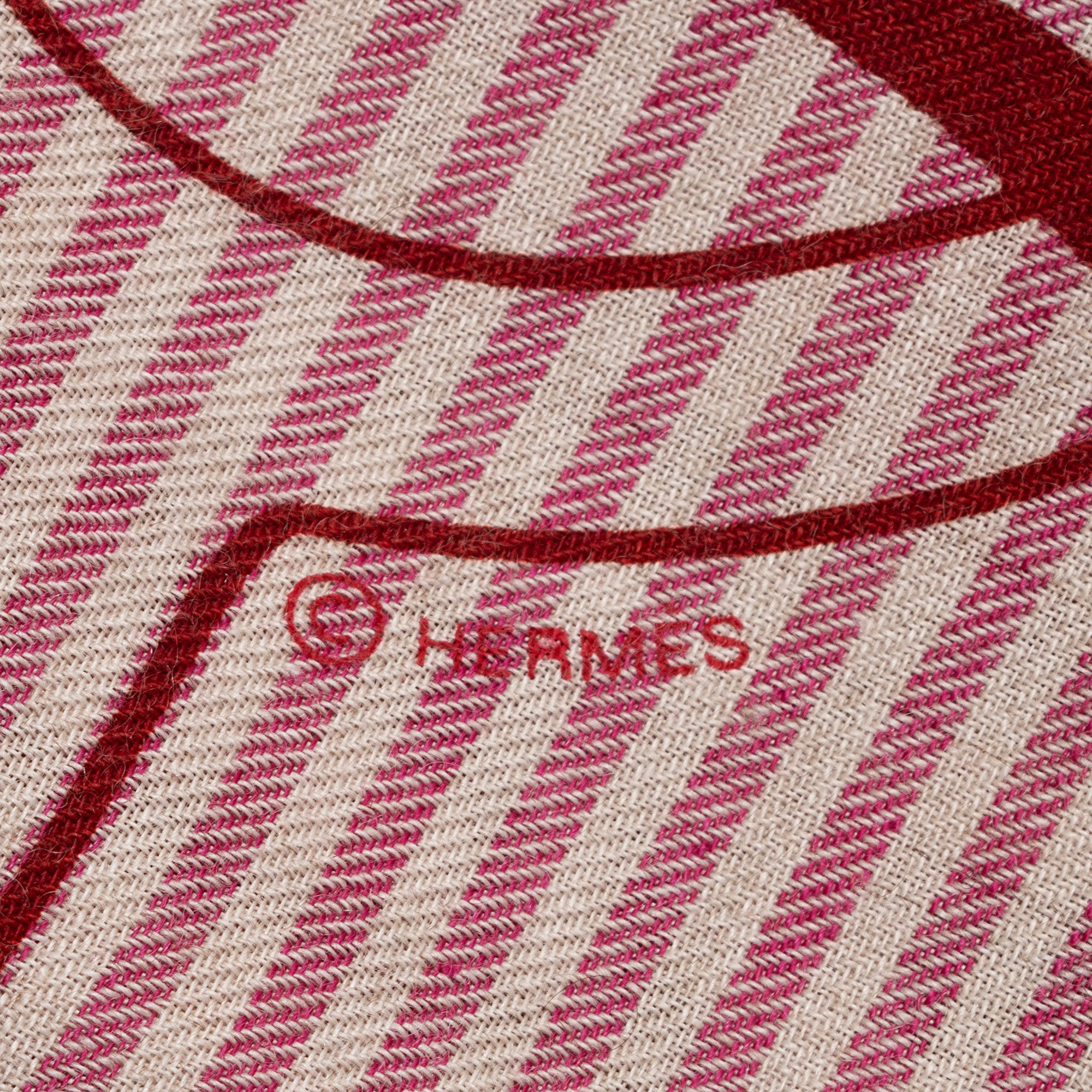 Hermes Cashmere Silk Panoplie Equestre 140cm Shawl (SHF-4erDzG)