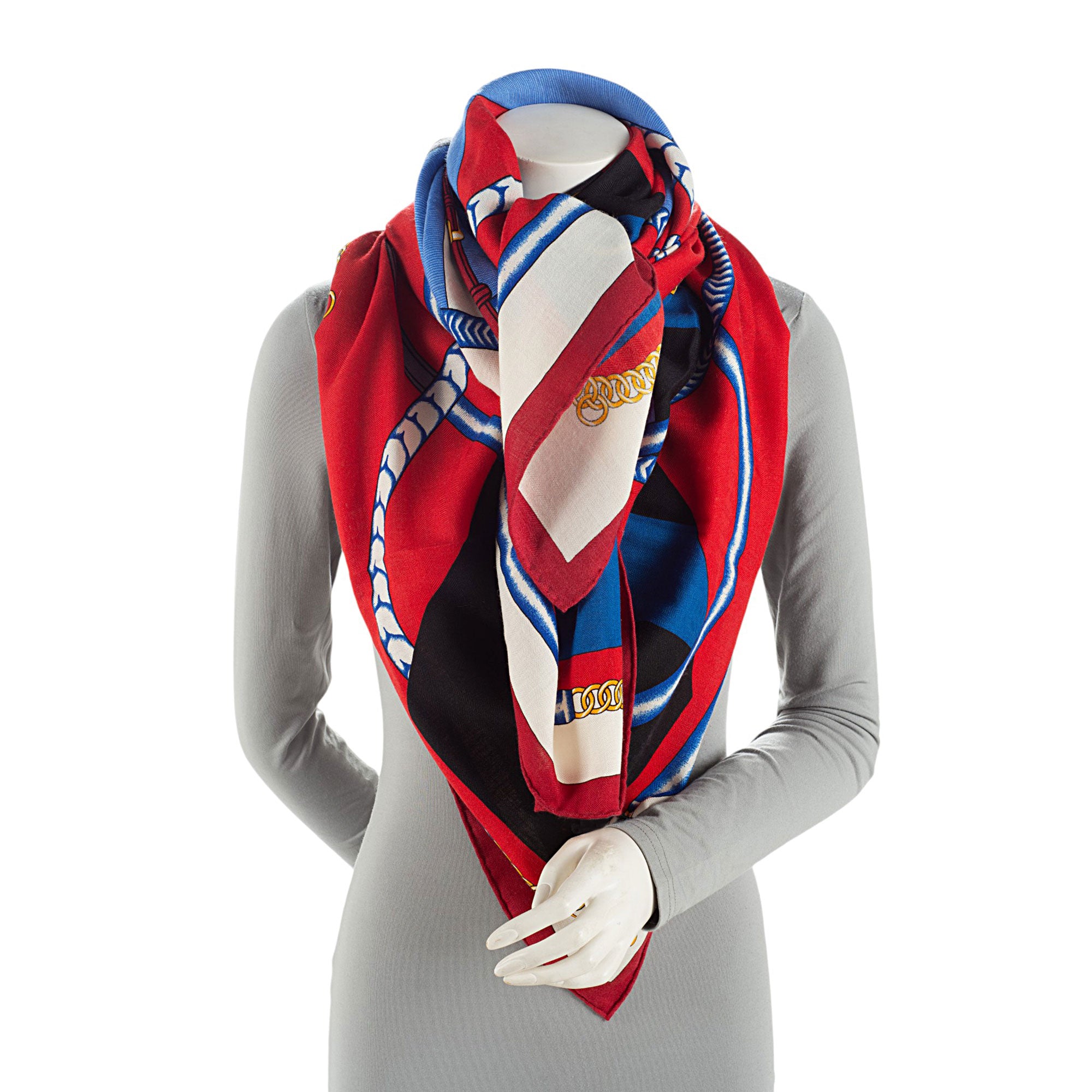 Hermes Cashmere Silk Parcours Sans Faute 140cm Shawl (SHF-omLvSR)