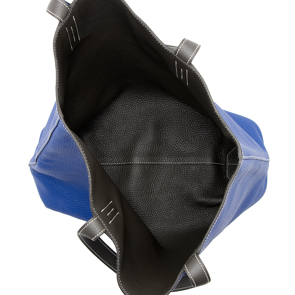 Hermes Clemence Leather Double Sens 45 Tote (SHF-20430)