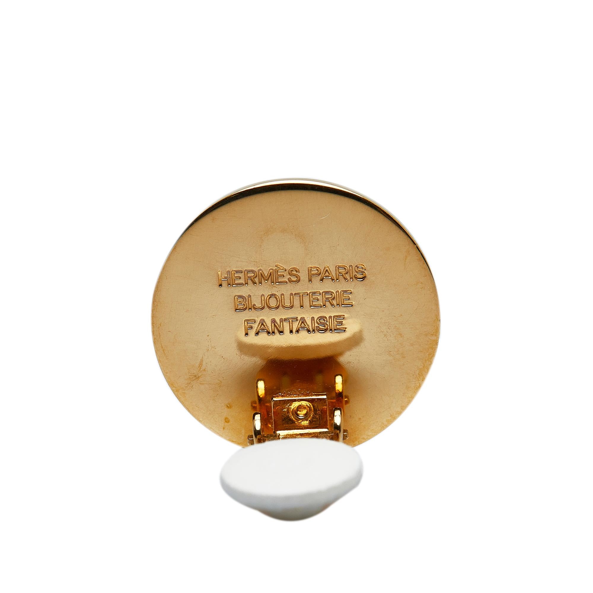 Hermes Clou De Selle Clip On Earrings (SHG-xZGtK1)