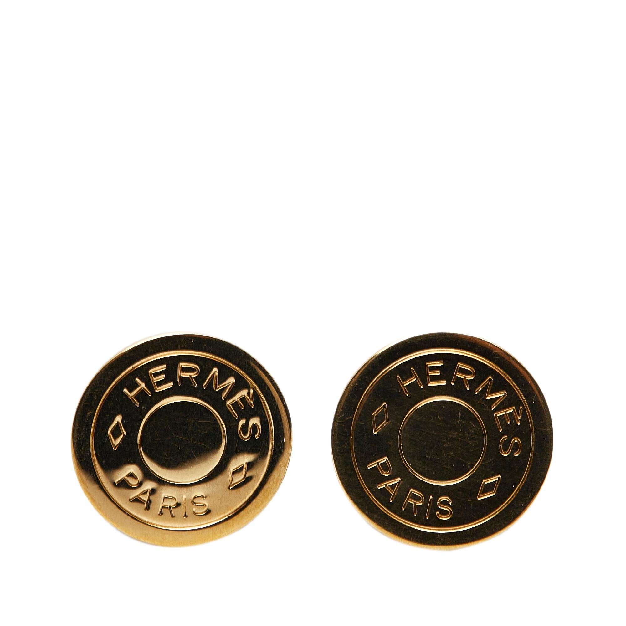 Hermes Clou De Selle Clip On Earrings (SHG-xZGtK1)