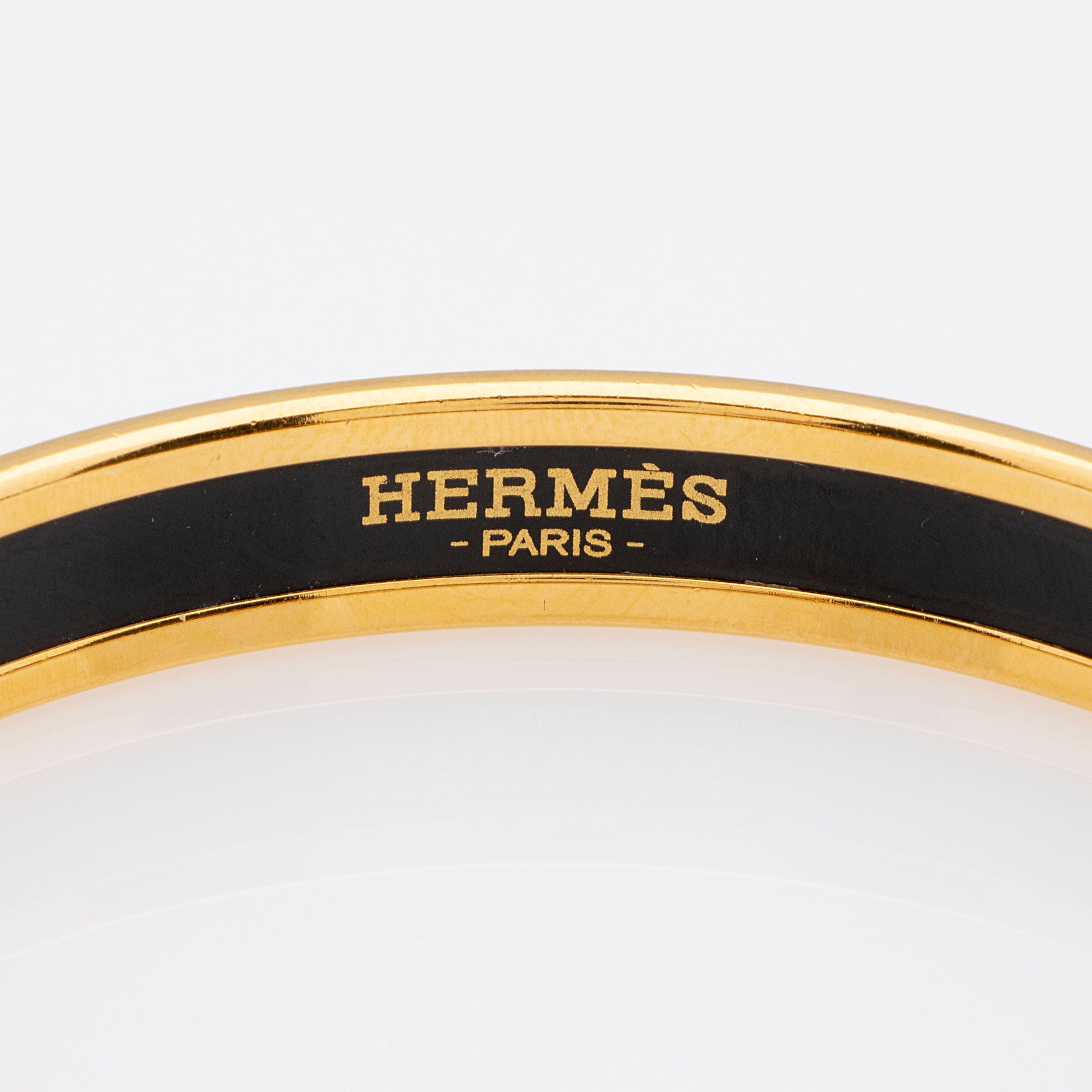 Hermes Enamel Caleche Narrow Bangle