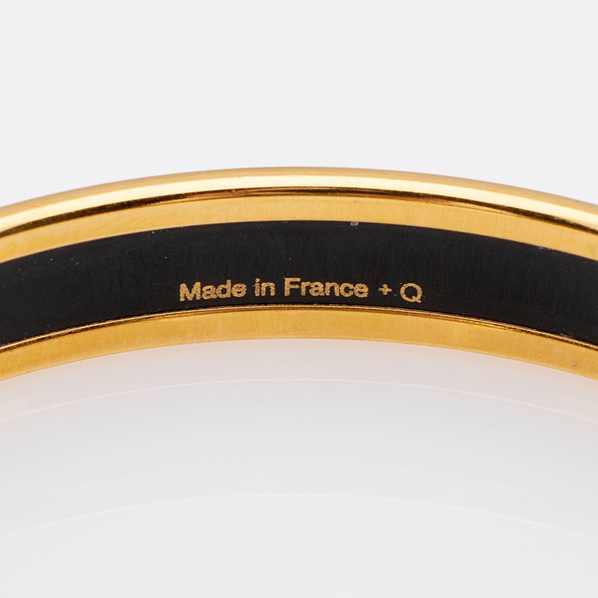 Hermes Enamel Caleche Narrow Bangle