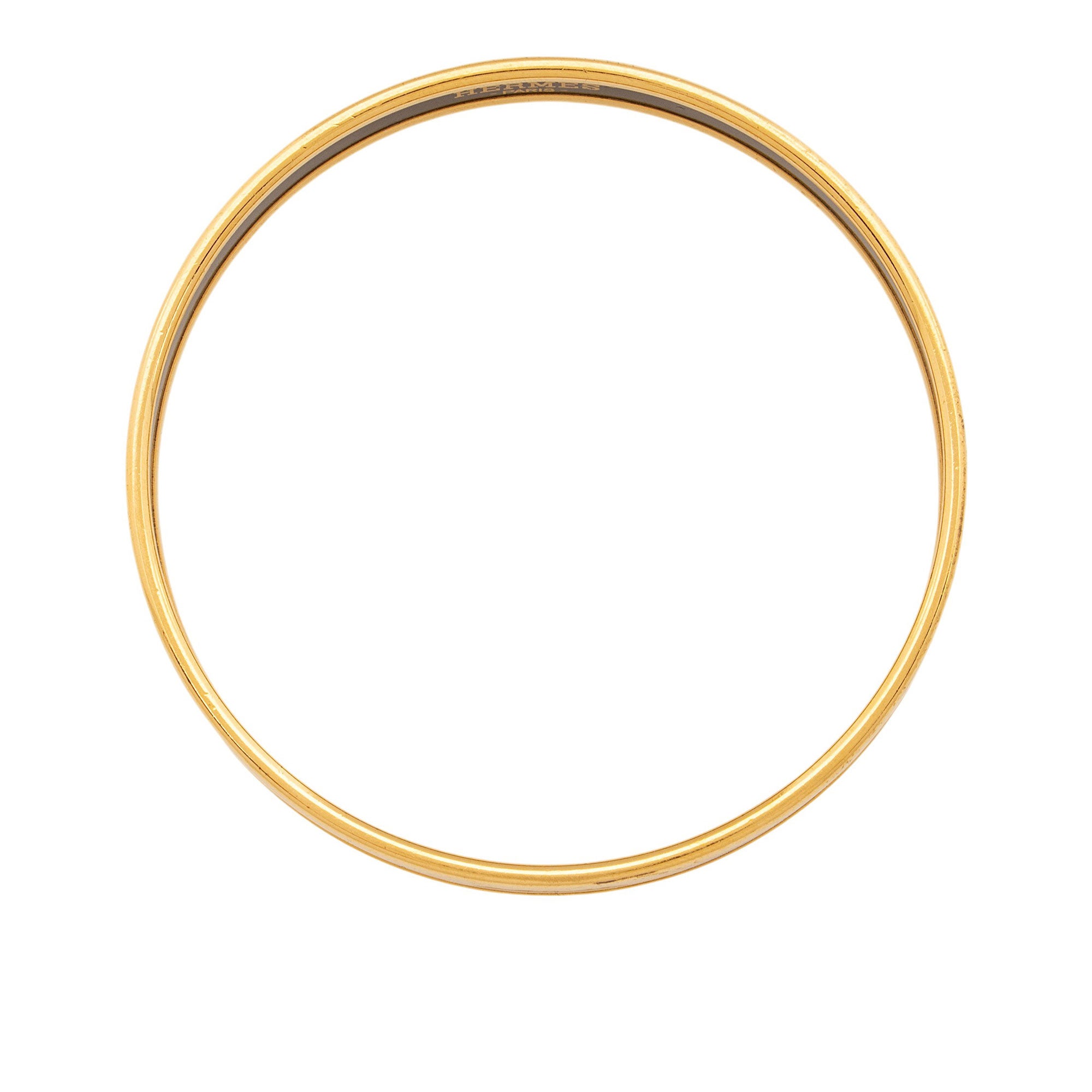 Hermes Enamel Caleche Narrow Bangle