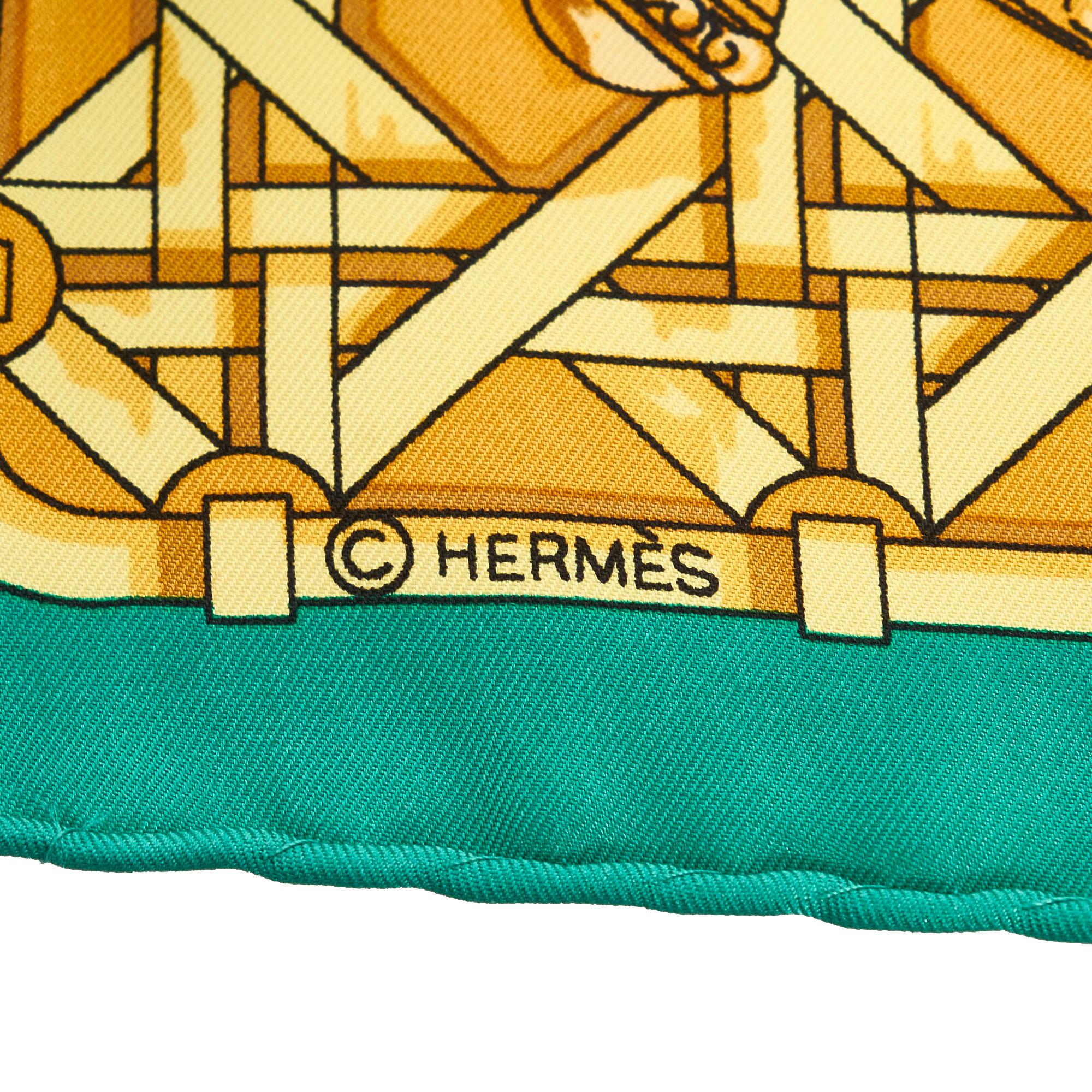 Hermes Feux de Route Silk Scarf (SHG-PMp8SO)