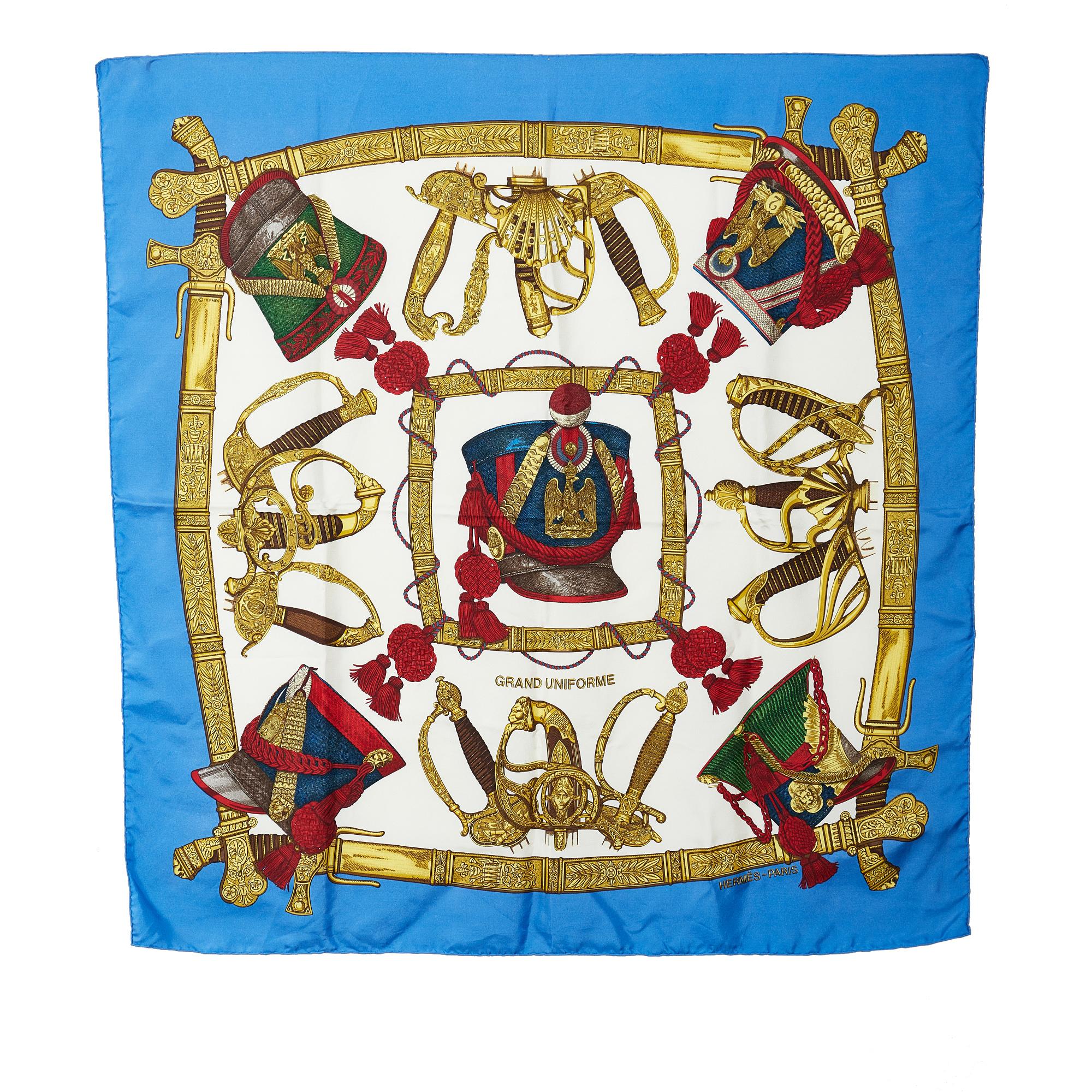 Hermes Grand Uniforme Silk Scarf (SHG-ABbvBo)