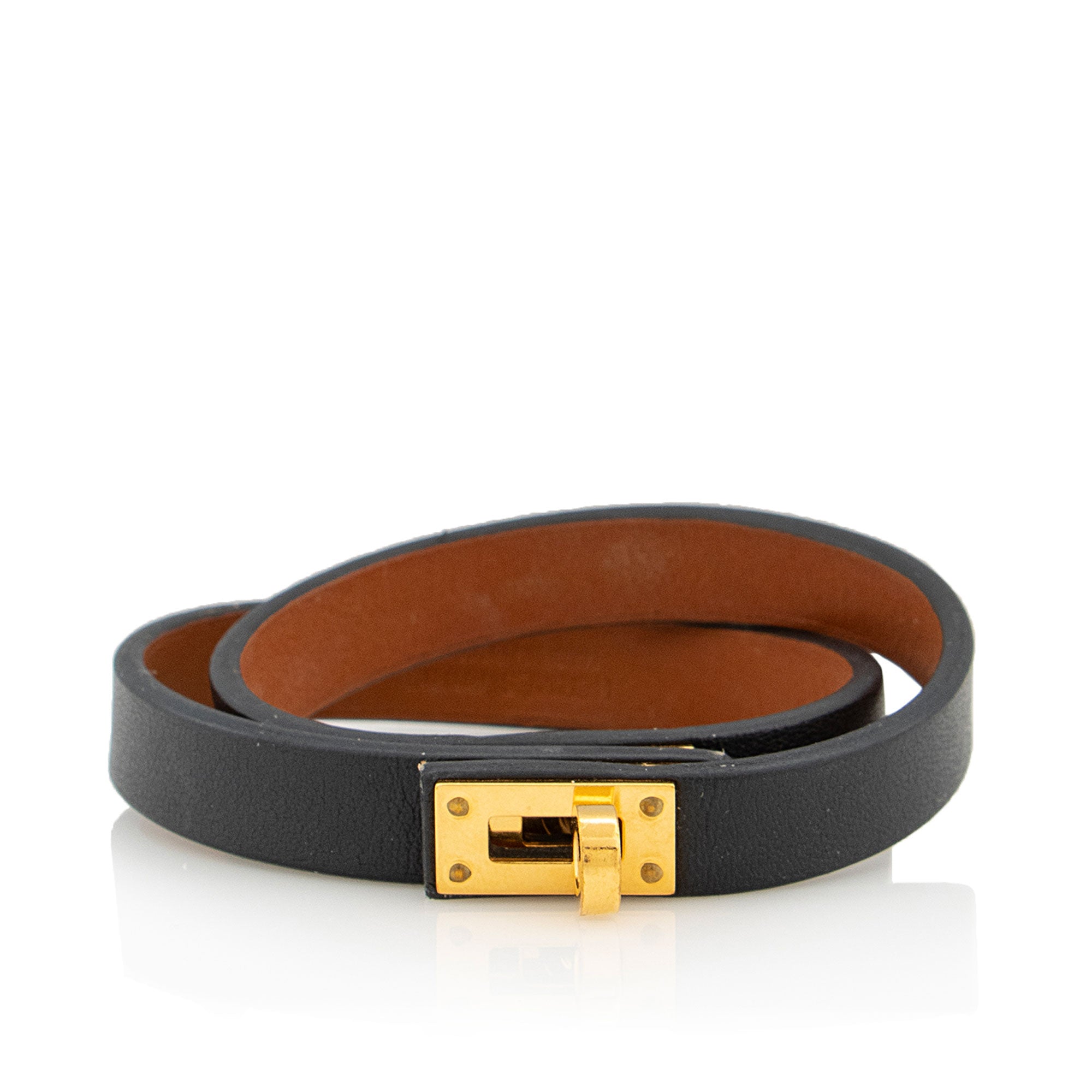 Hermes Epsom Leather Kelly Double Tour Bracelet
