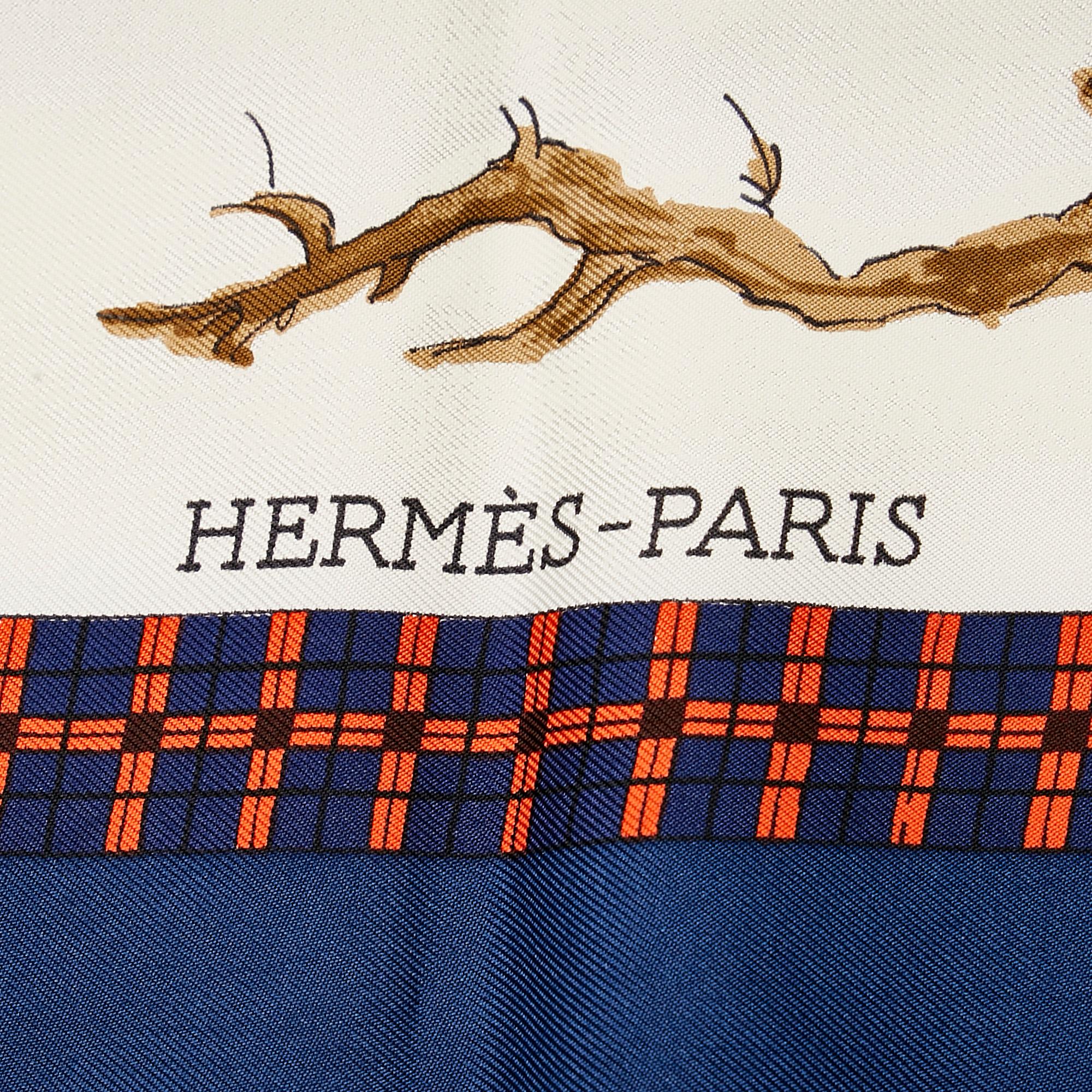 Hermes LHiver En Poste Silk Scarf (SHG-36439)