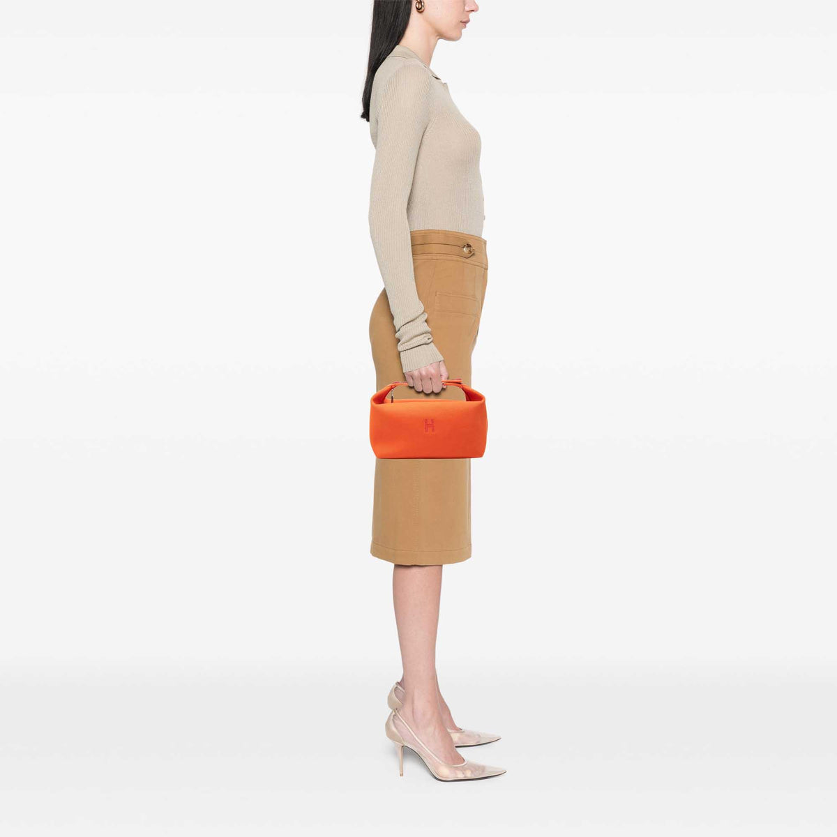 Hermes Large Toile Bride A Brac Case