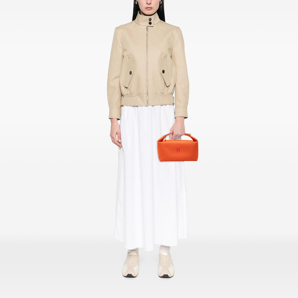 Hermes Large Toile Bride A Brac Case