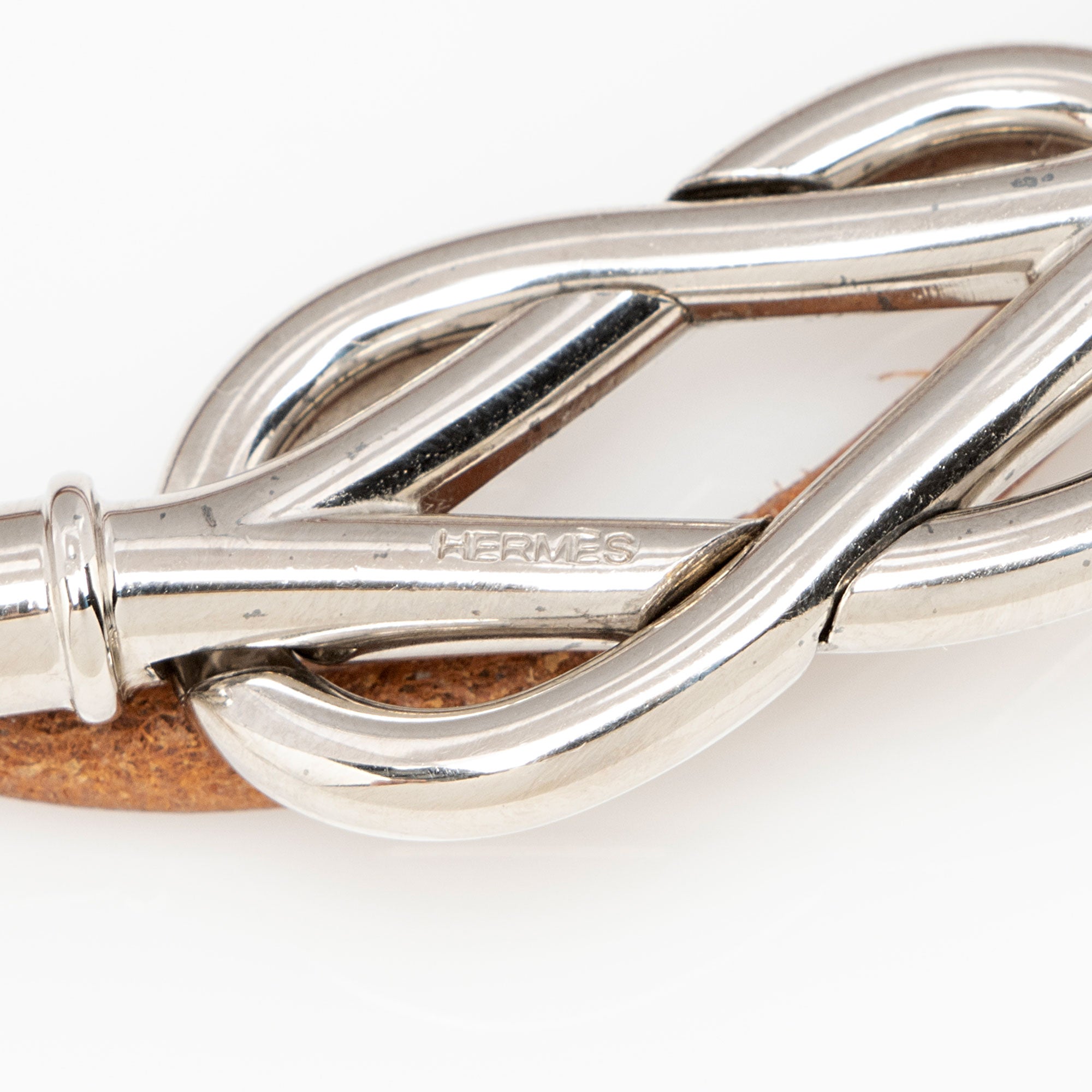 Hermes Leather Atame Bracelet