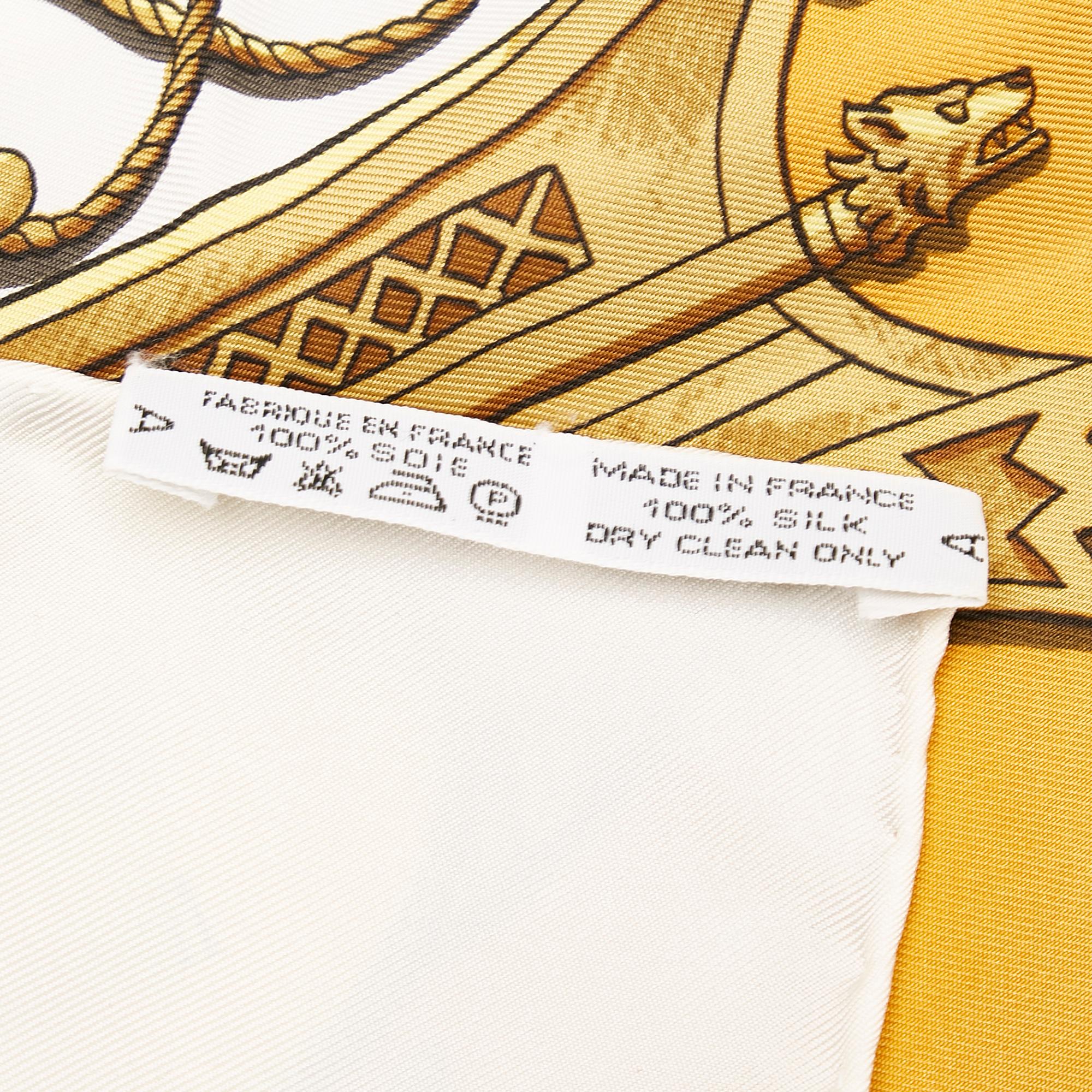 Hermes Marine et Cavalerie Silk Scarf (SHG-36430)