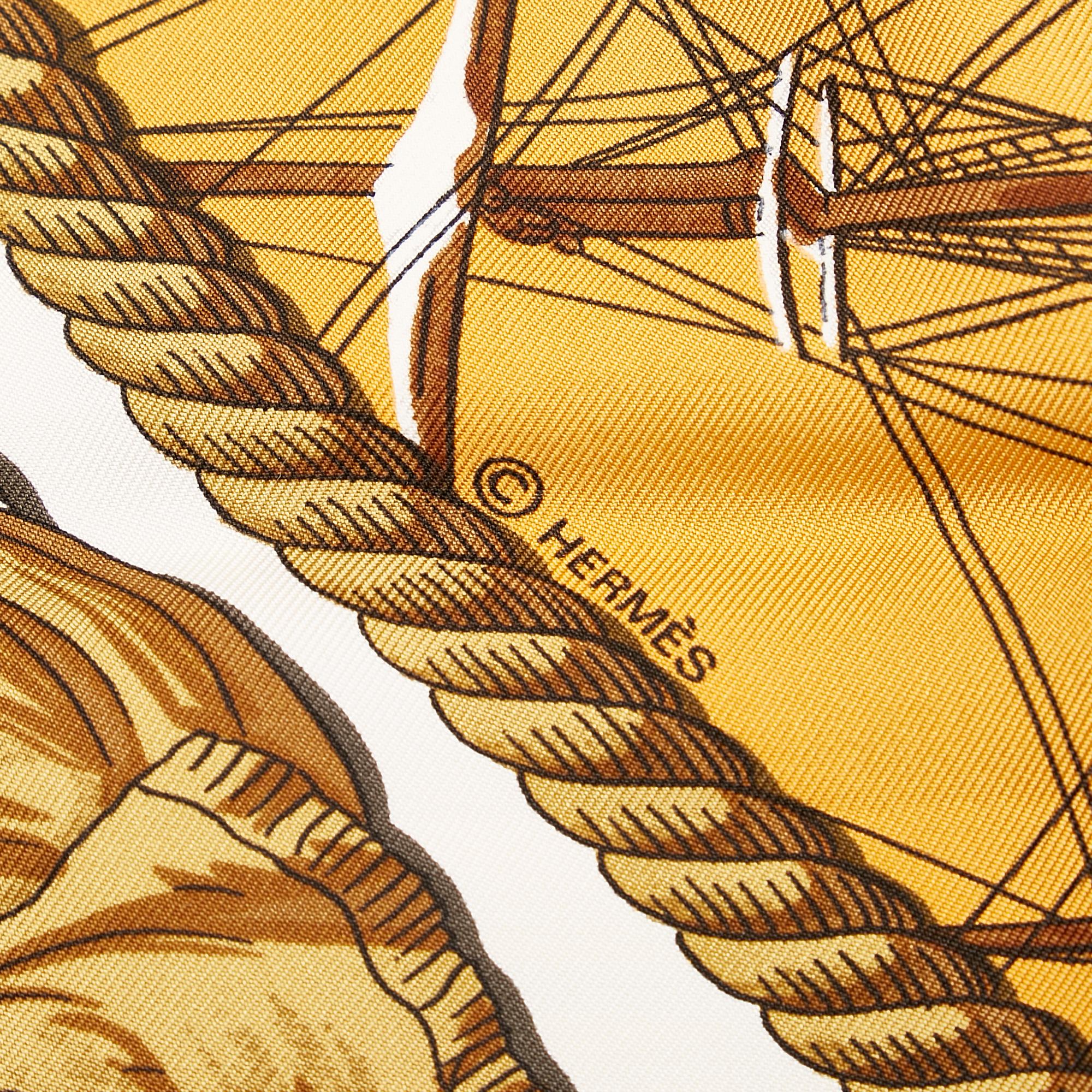 Hermes Marine et Cavalerie Silk Scarf (SHG-36430)