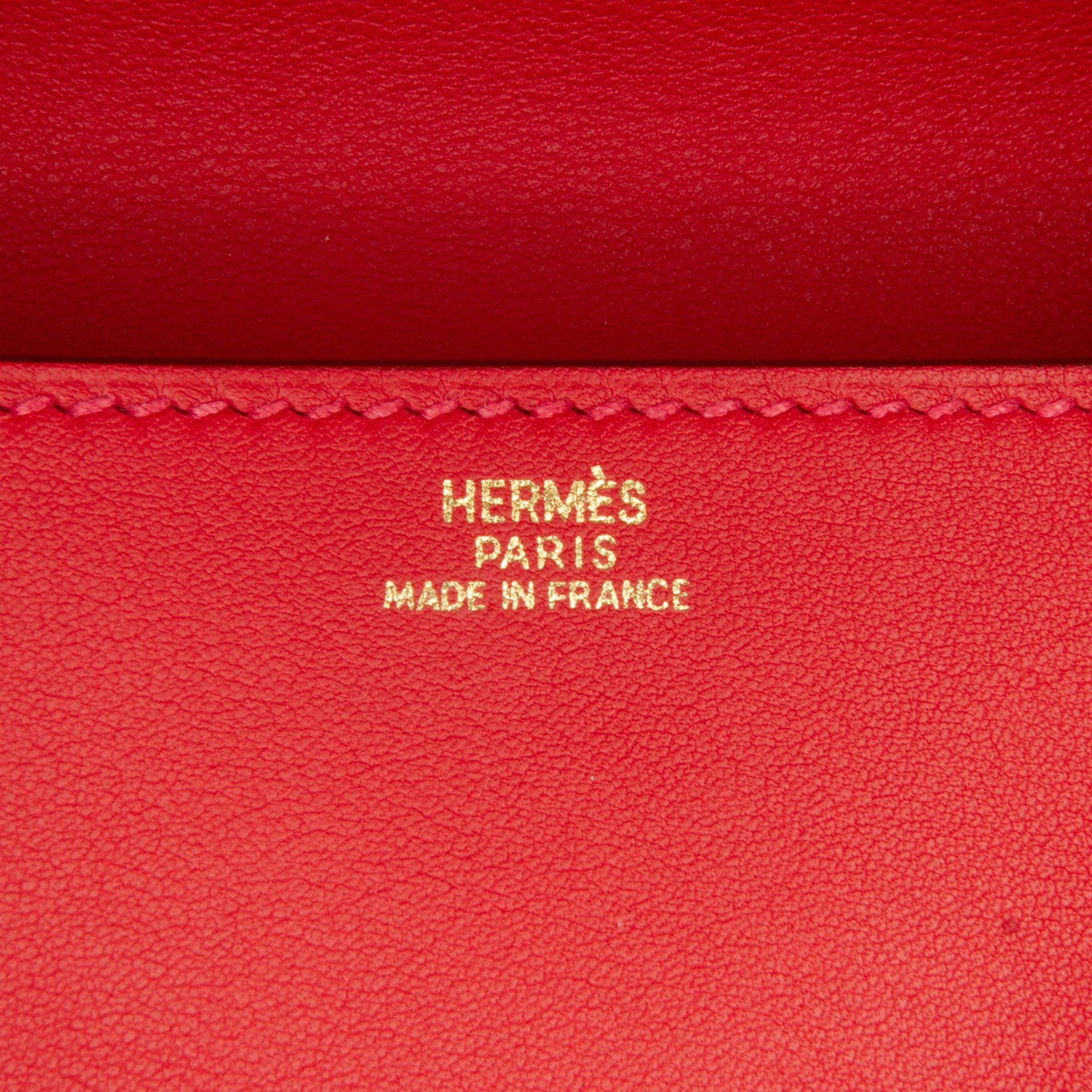 Hermes Medor Leather Clutch Bag (SHG-28xEUn)