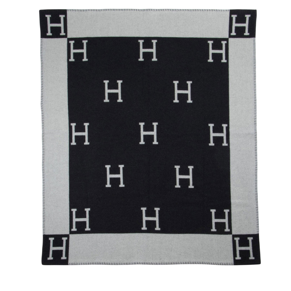 Hermes Merino Wool Cashmere Avalon Throw Blanket