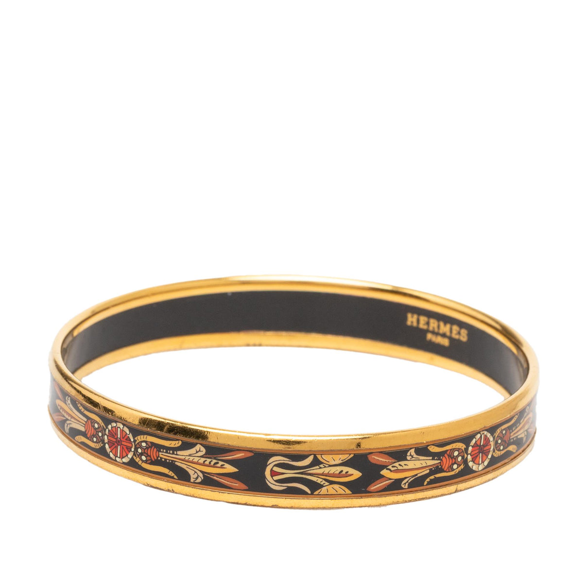 Hermes Narrow Dream Catcher Enamel Bangle 70