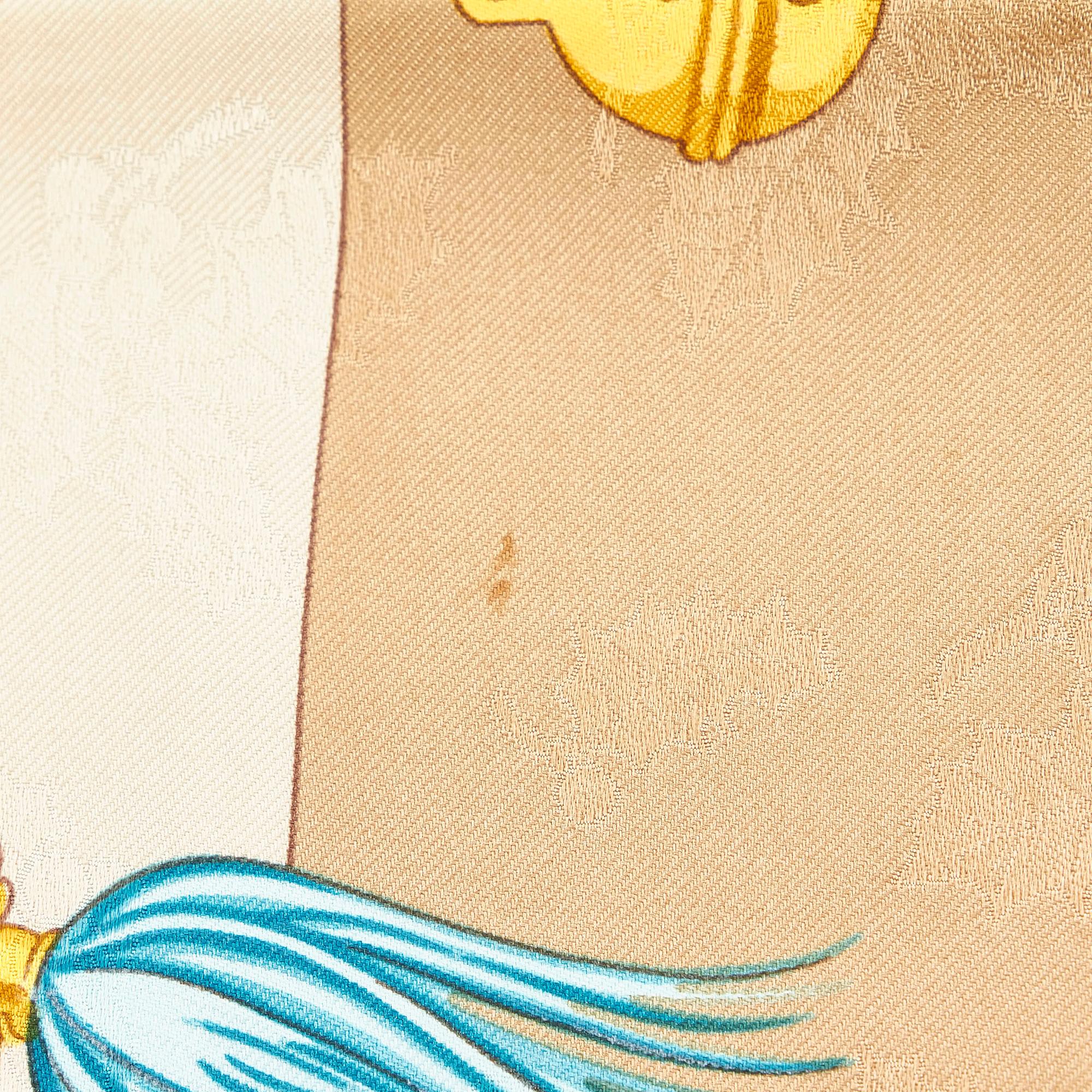 Hermes Plumes et Grelots Silk Scarf (SHG-VFpLbh)