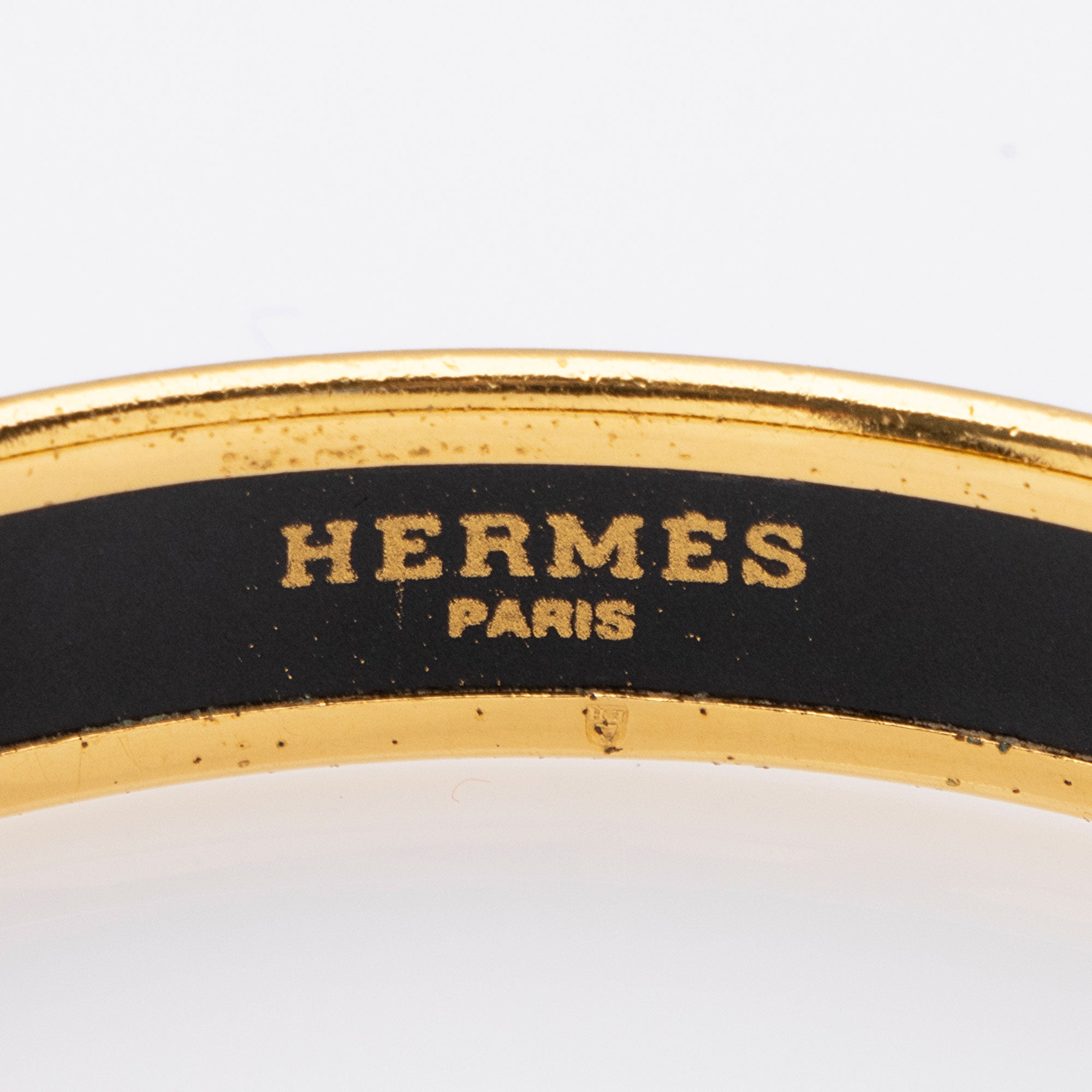 Hermes Printed Enamel Narrow Bangle