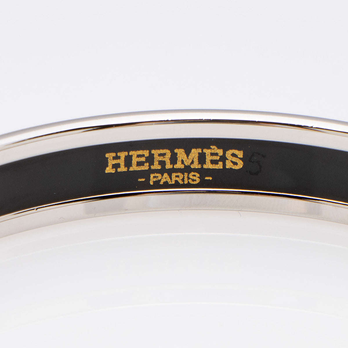 Hermes Printed Enamel Narrow Bangle
