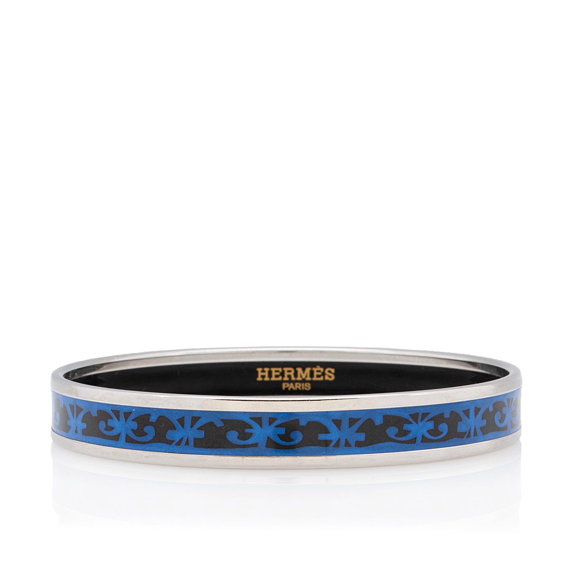 Hermes Printed Enamel Narrow Bracelet