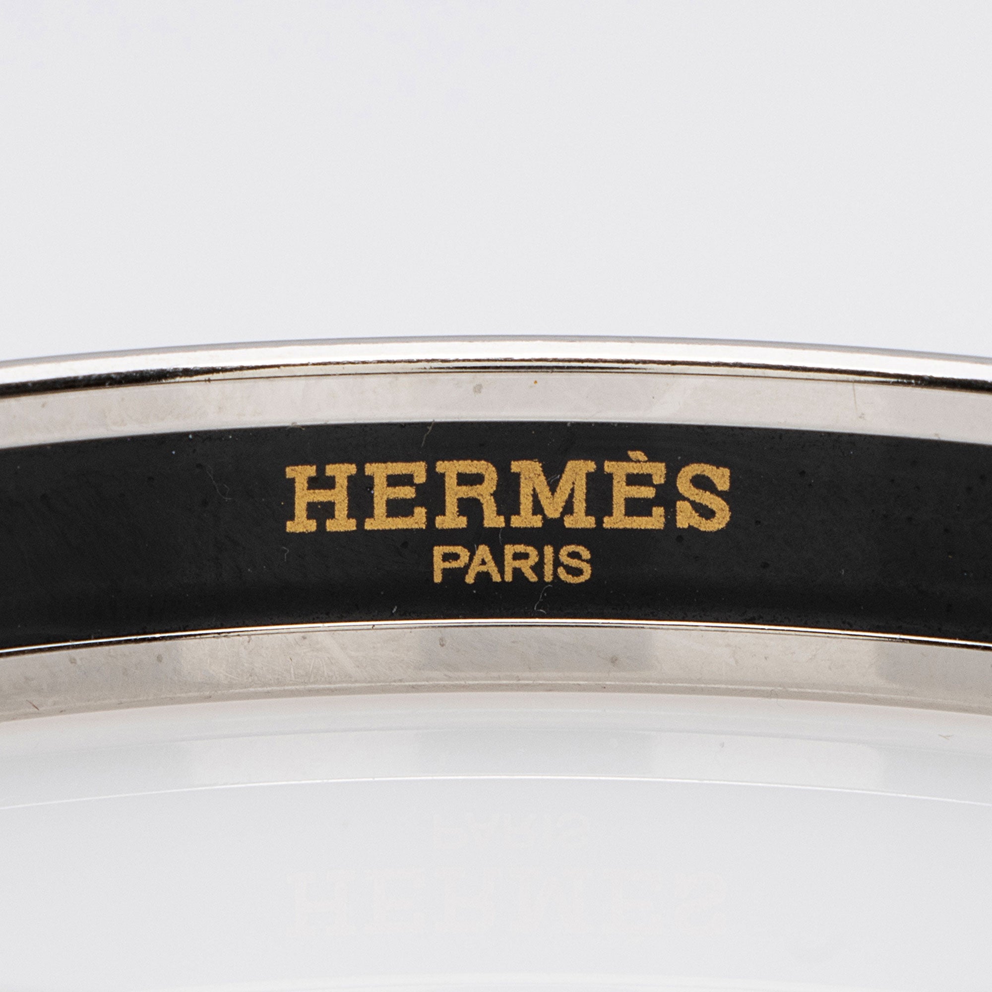 Hermes Printed Enamel Narrow Bracelet
