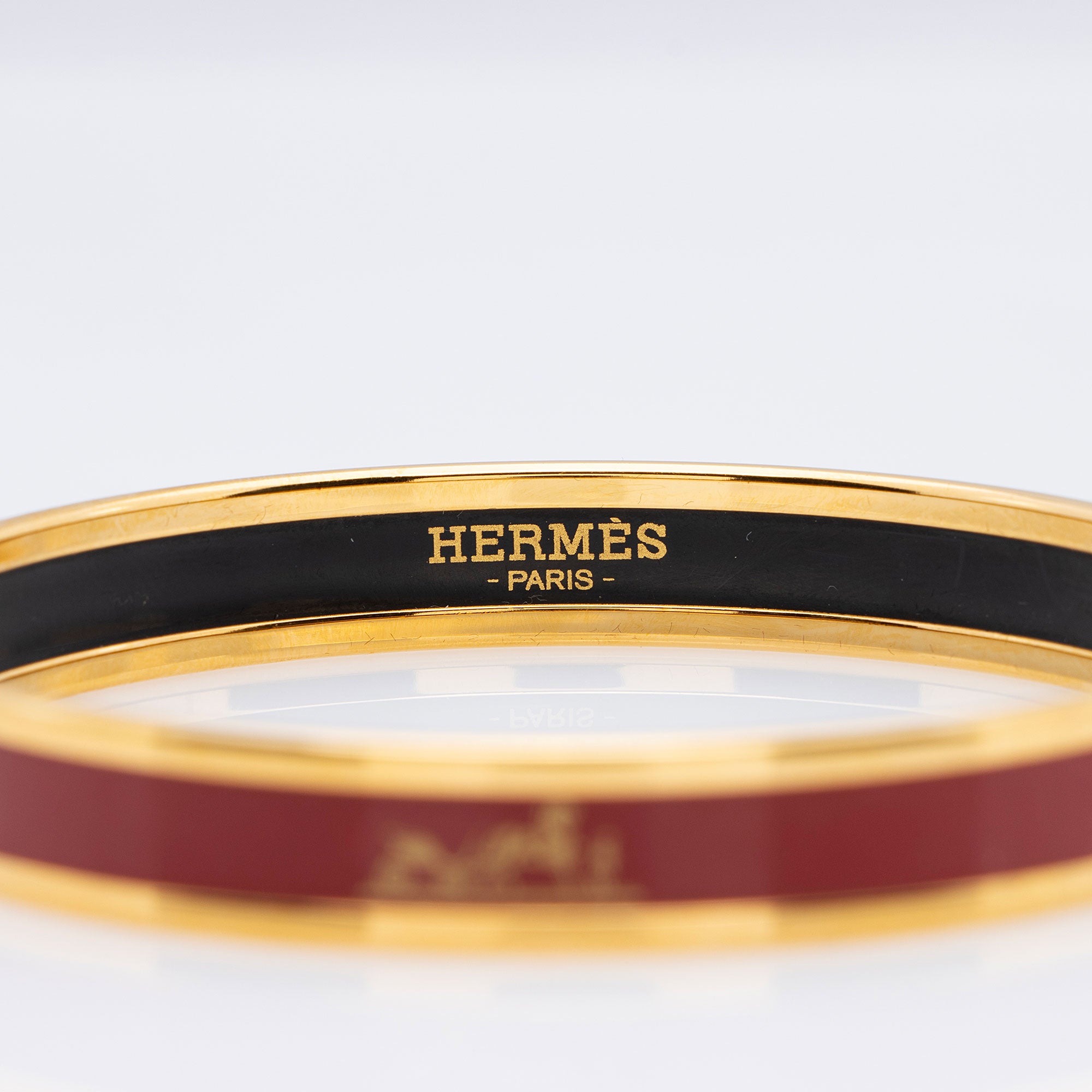 Hermes Printed Enamel Narrow Bracelet