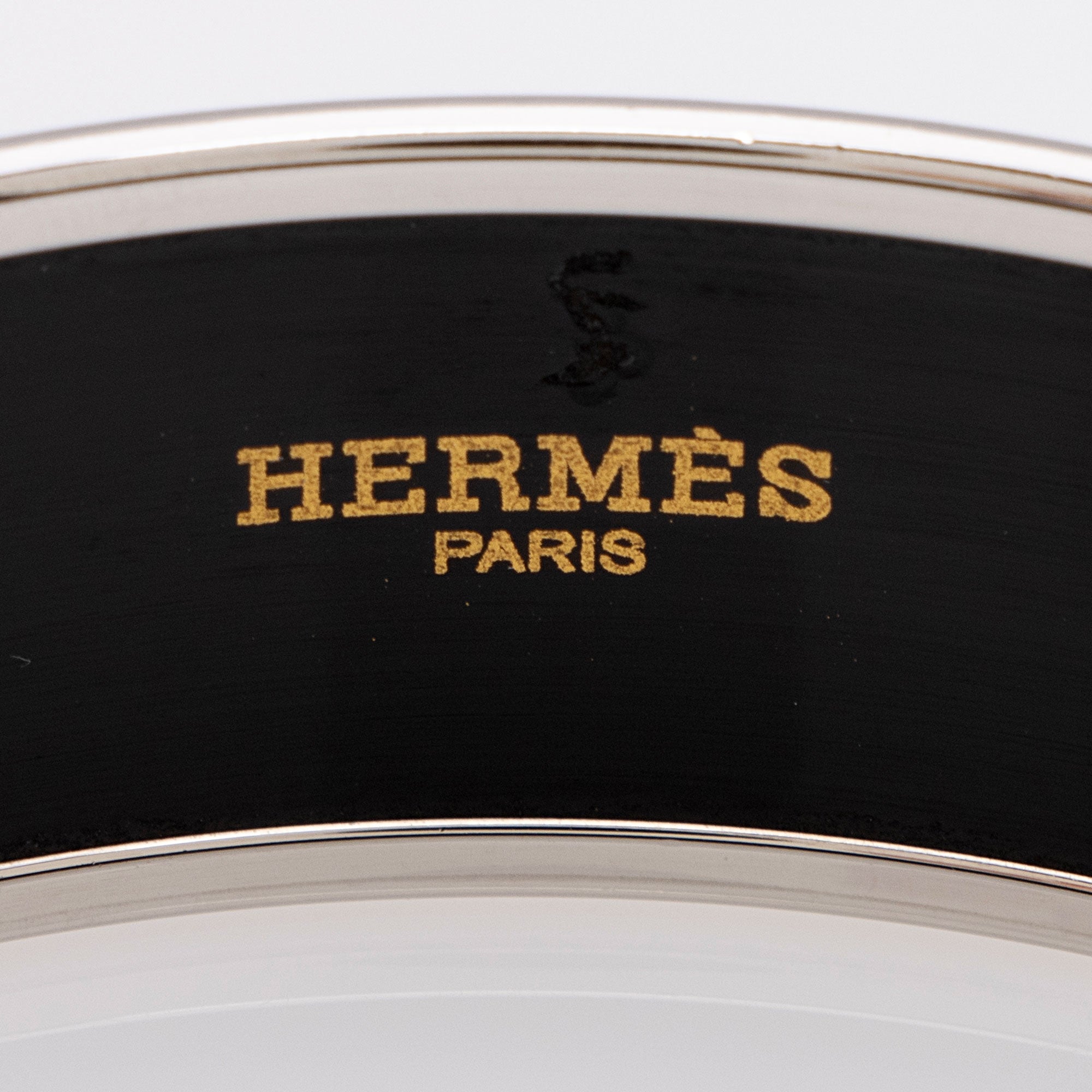 Hermes Printed Enamel Wide Bracelet