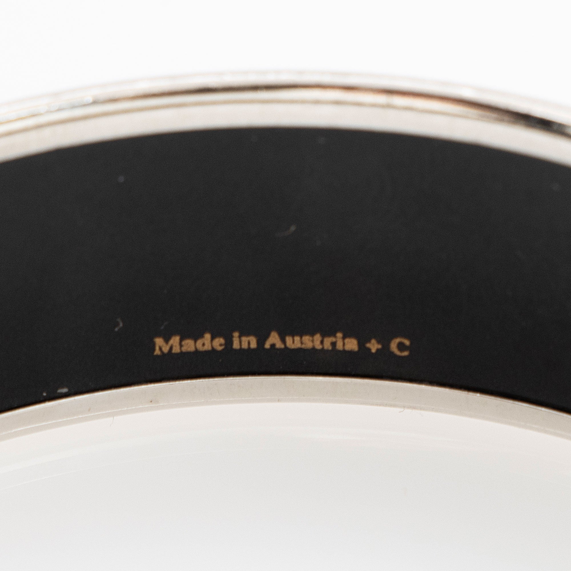 Hermes Printed Enamel Wide Bangle