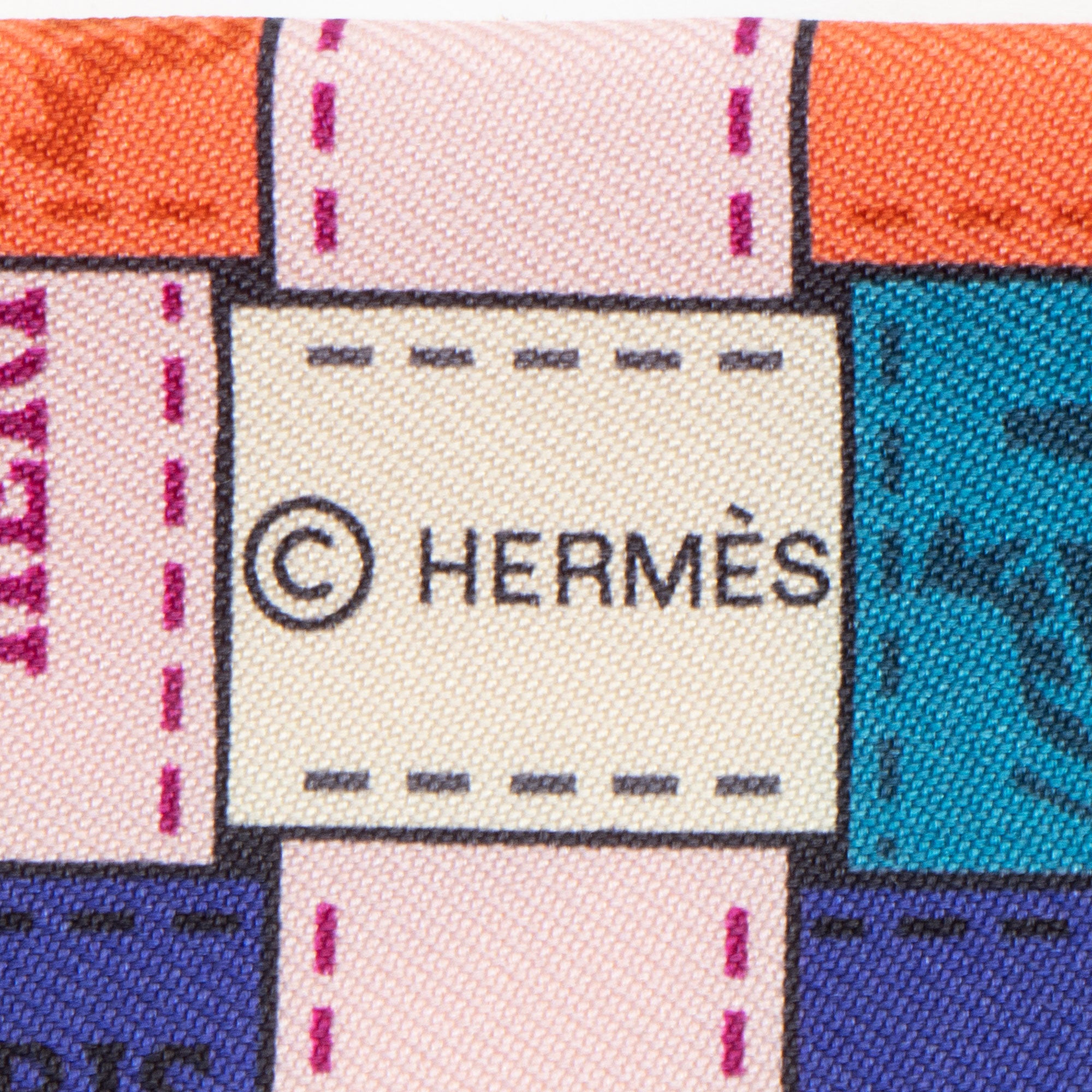 Hermes Silk Bolduc Au Carre Twilly Scarf