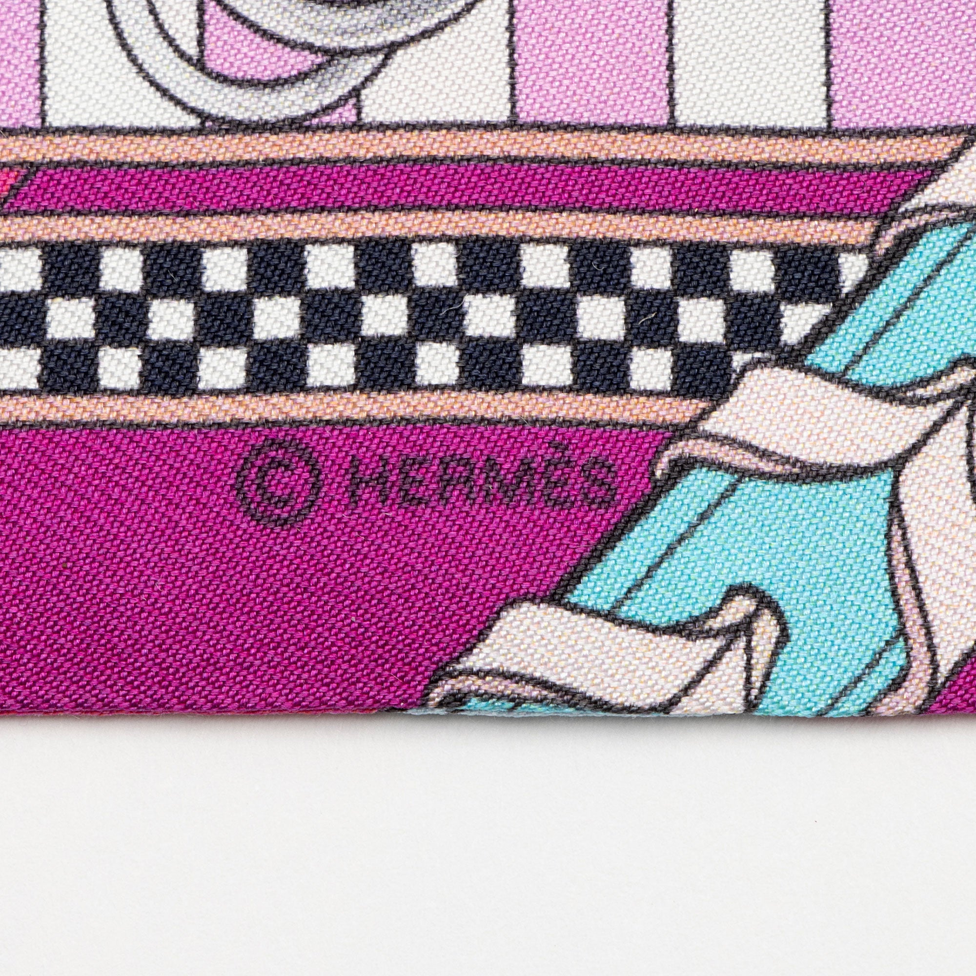 Hermes Silk Brides et Gris-Gris Twilly Scarf (SHF-vP9AYA)