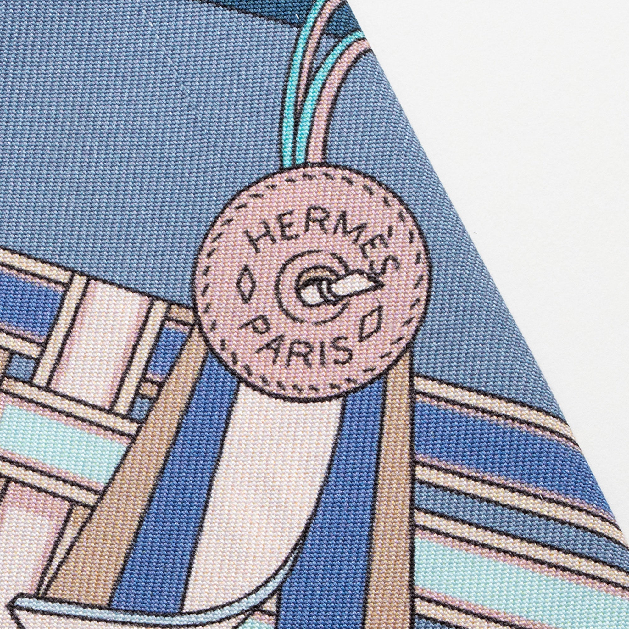 Hermes Silk Brides et Gris-Gris Twilly Scarf (SHF-vP9AYA)