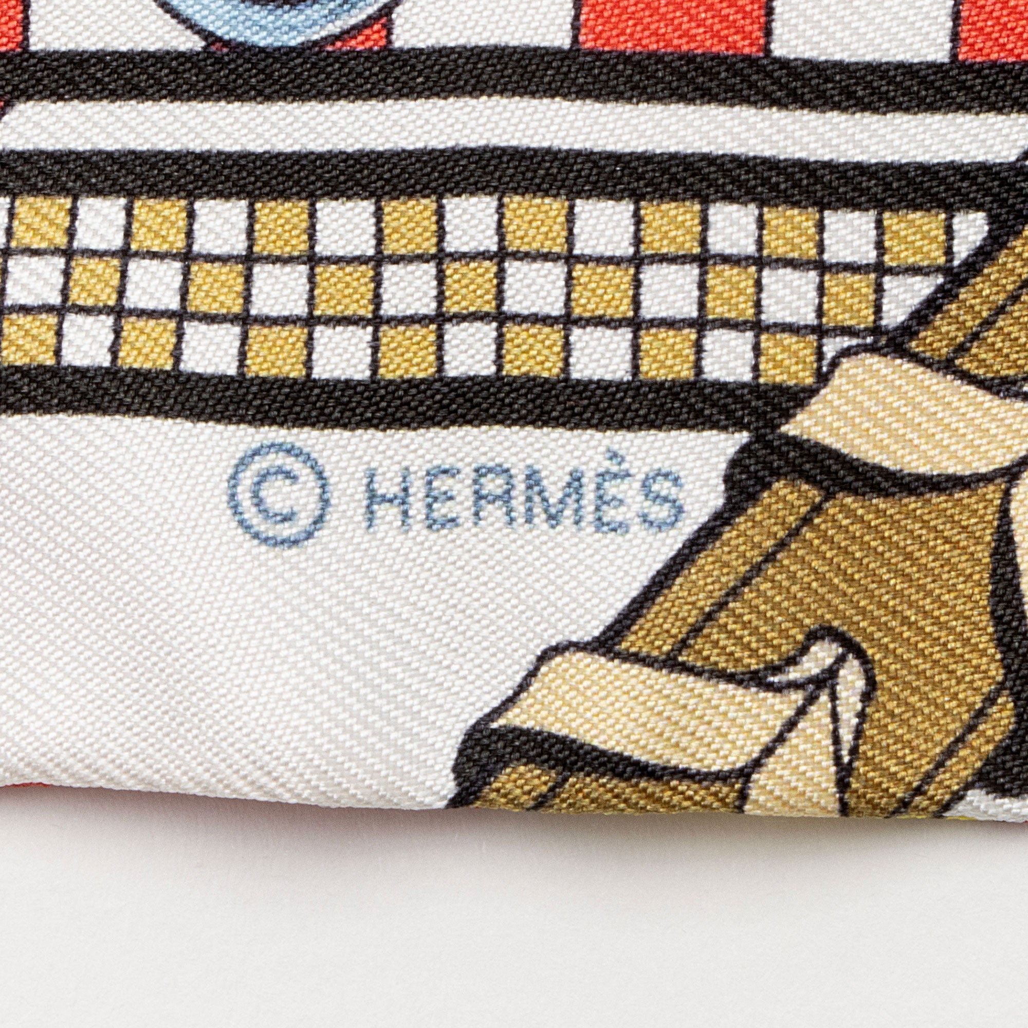 Hermes Silk Brides et Gris Twilly