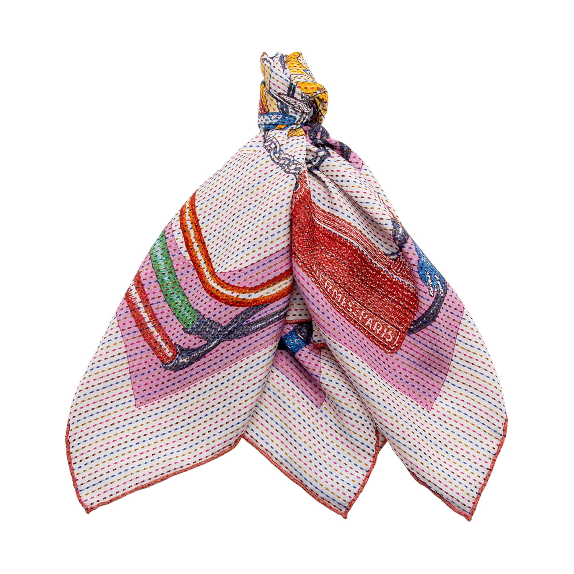 Hermes Silk Chevaloscope Neon Pointille 70cm Scarf (SHF-h4FUWr)