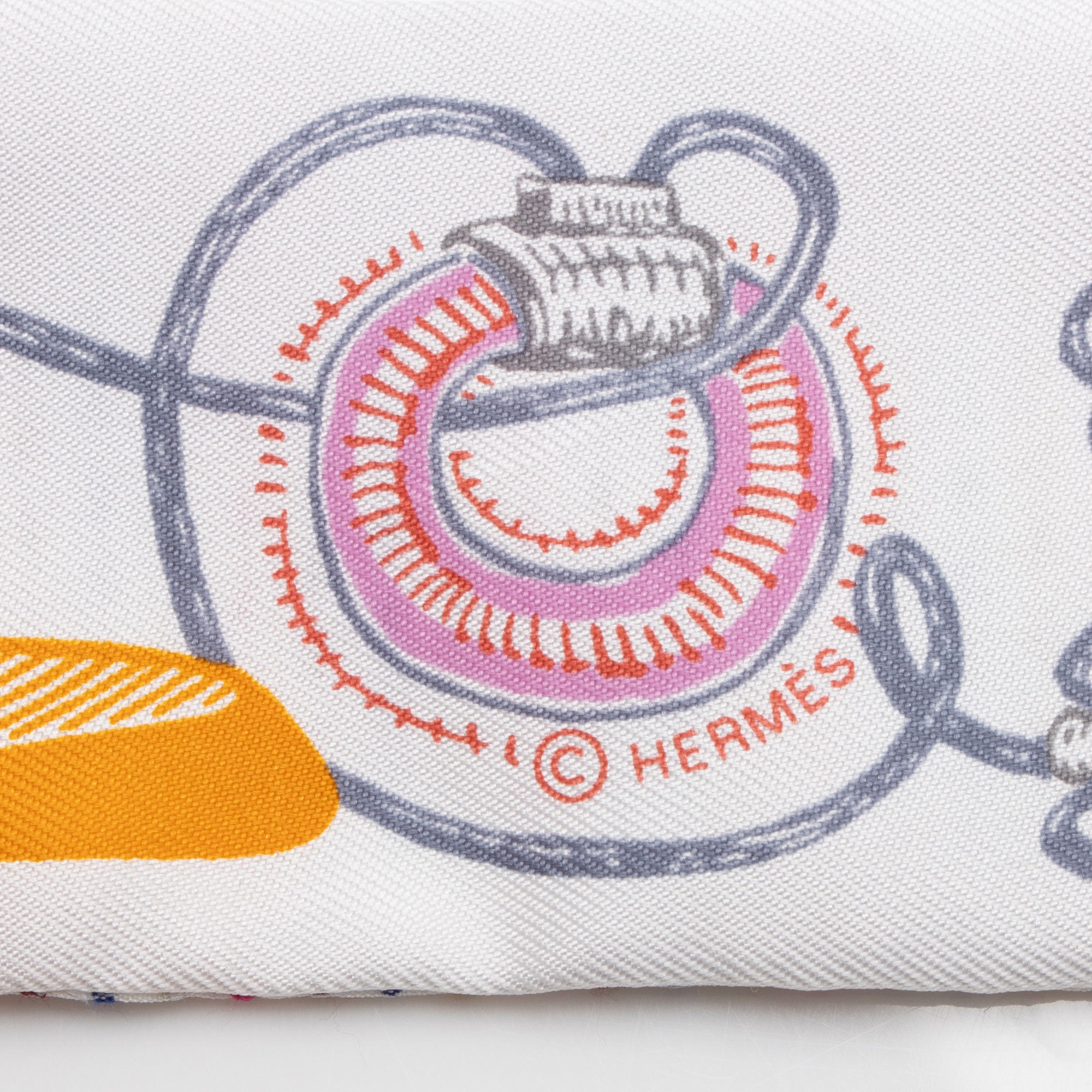 Hermes Silk Chevaloscope Twilly Scarf (SHF-VBAsmT)