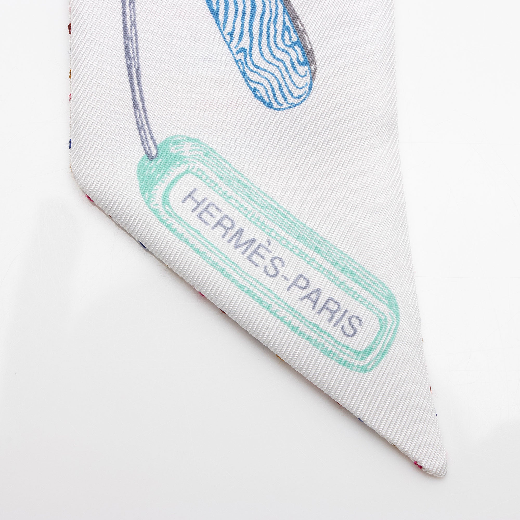 Hermes Silk Chevaloscope Twilly Scarf (SHF-VBAsmT)