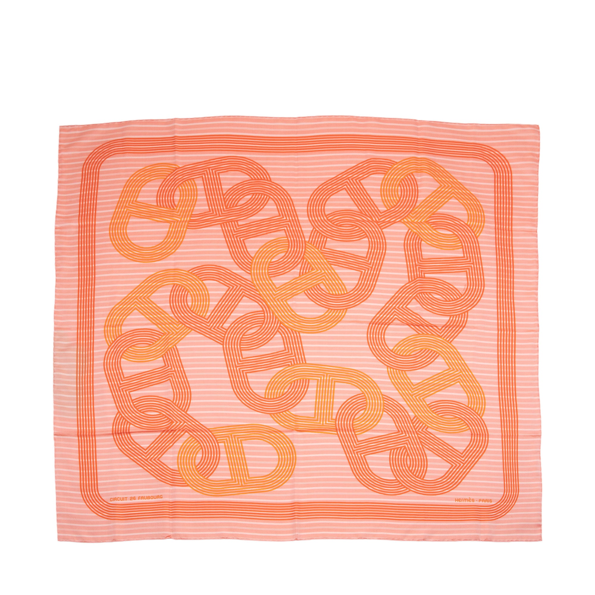 Hermes Silk Circuit 24 Faubourg 90cm Scarf (SHF-voToCp)