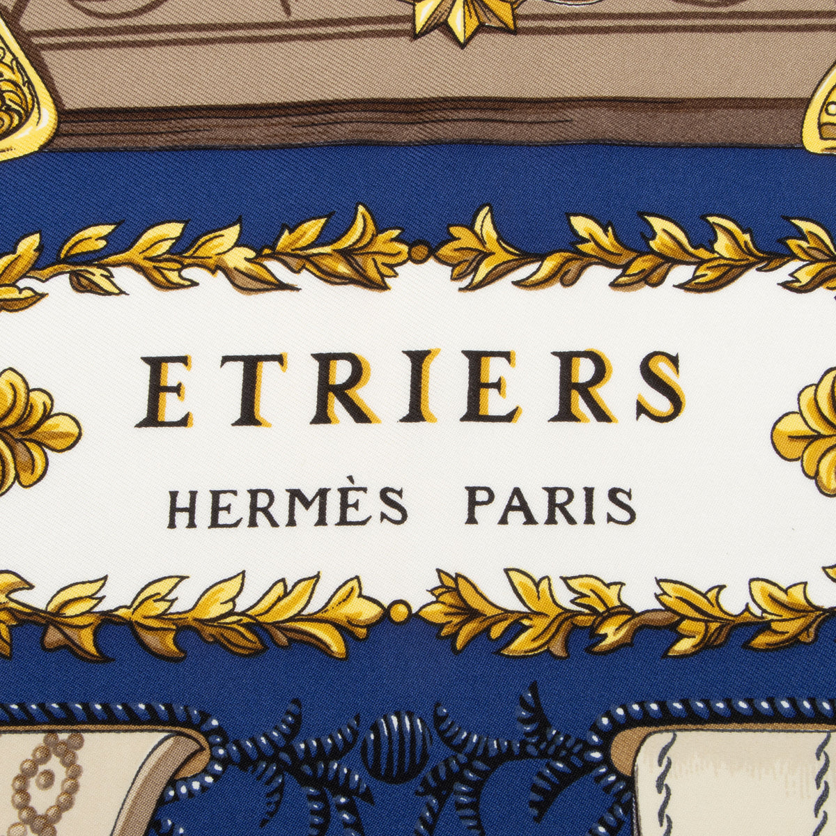 Hermes Silk Etriers 90cm Scarf